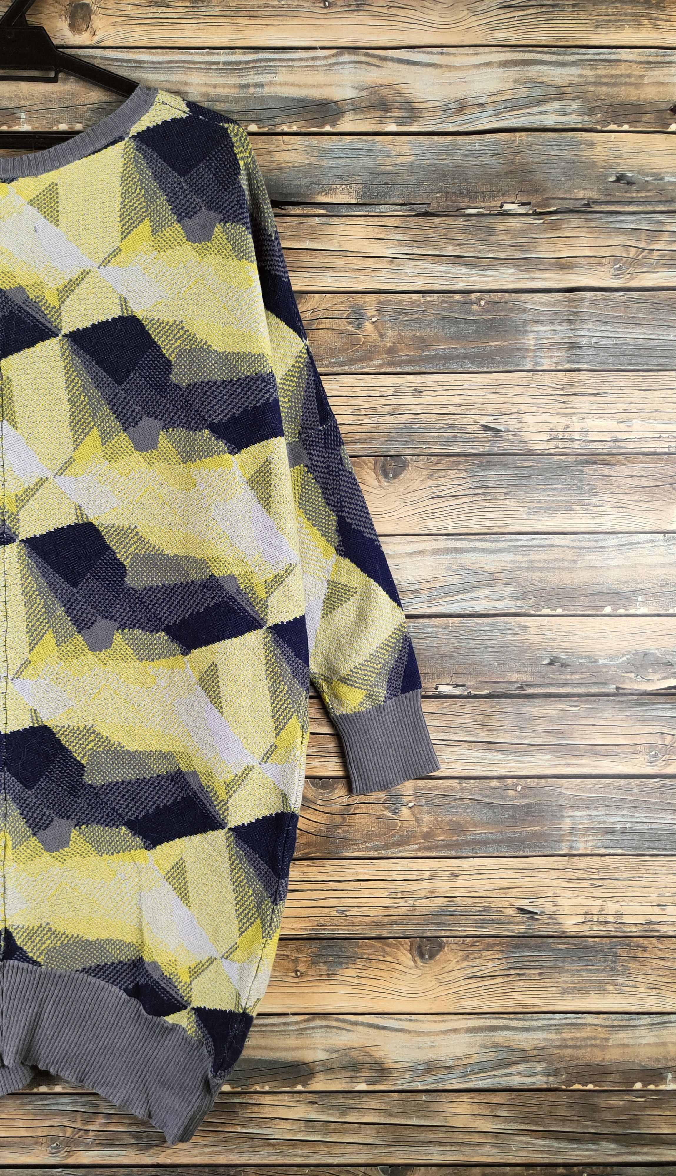 Japanese Brand DL OJM Gray Green Knitwear Sweatshirts #46-971 Size XL / US 12-14 / IT 48-50 - 8 Thumbnail
