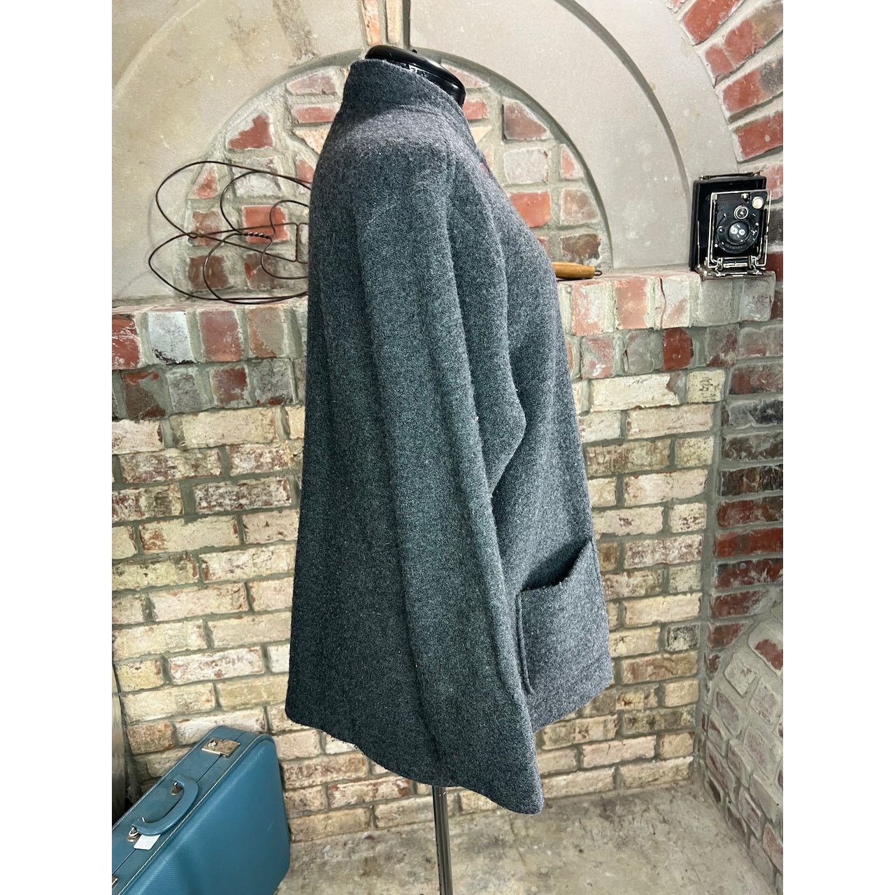 Norm Thompson Norm Thompson coat wool patch pockets gray Size L / US 10 / IT 46 - 7 Thumbnail