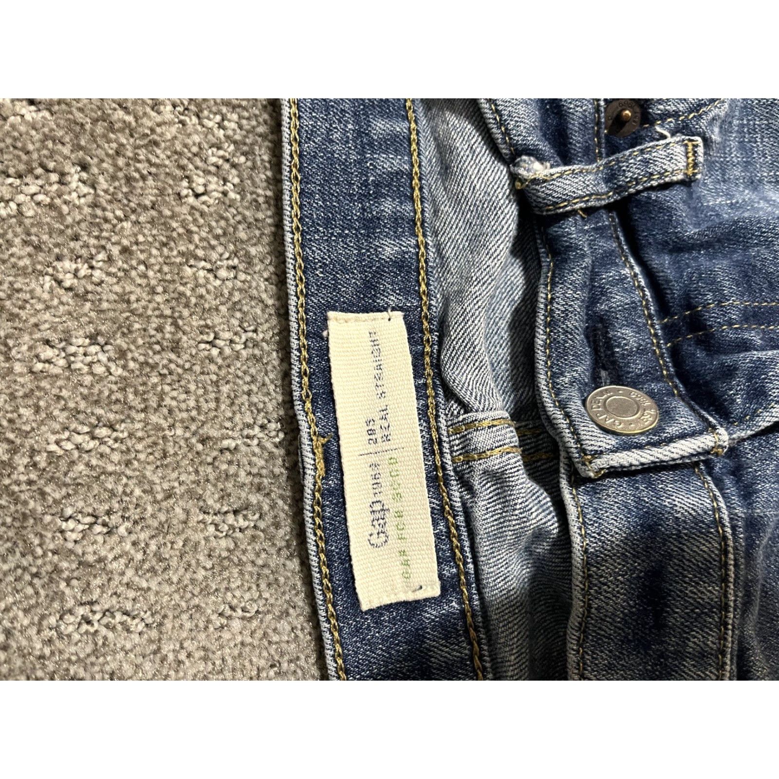 Gap Gap 1969 Jeans Women's 28S Blue Med Wash Real Straight Leg Jeans Size 28" / US 6 / IT 42 - 4 Thumbnail