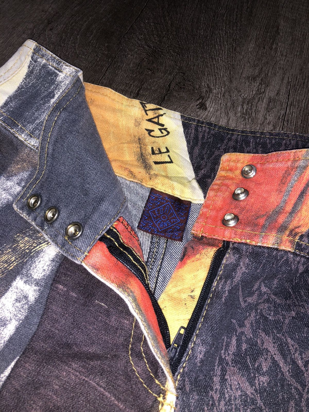 Vintage Le Gatte Jeans x Marco Fantini S.r.l Firenze Size 28" / US 6 / IT 42 - 13 Thumbnail