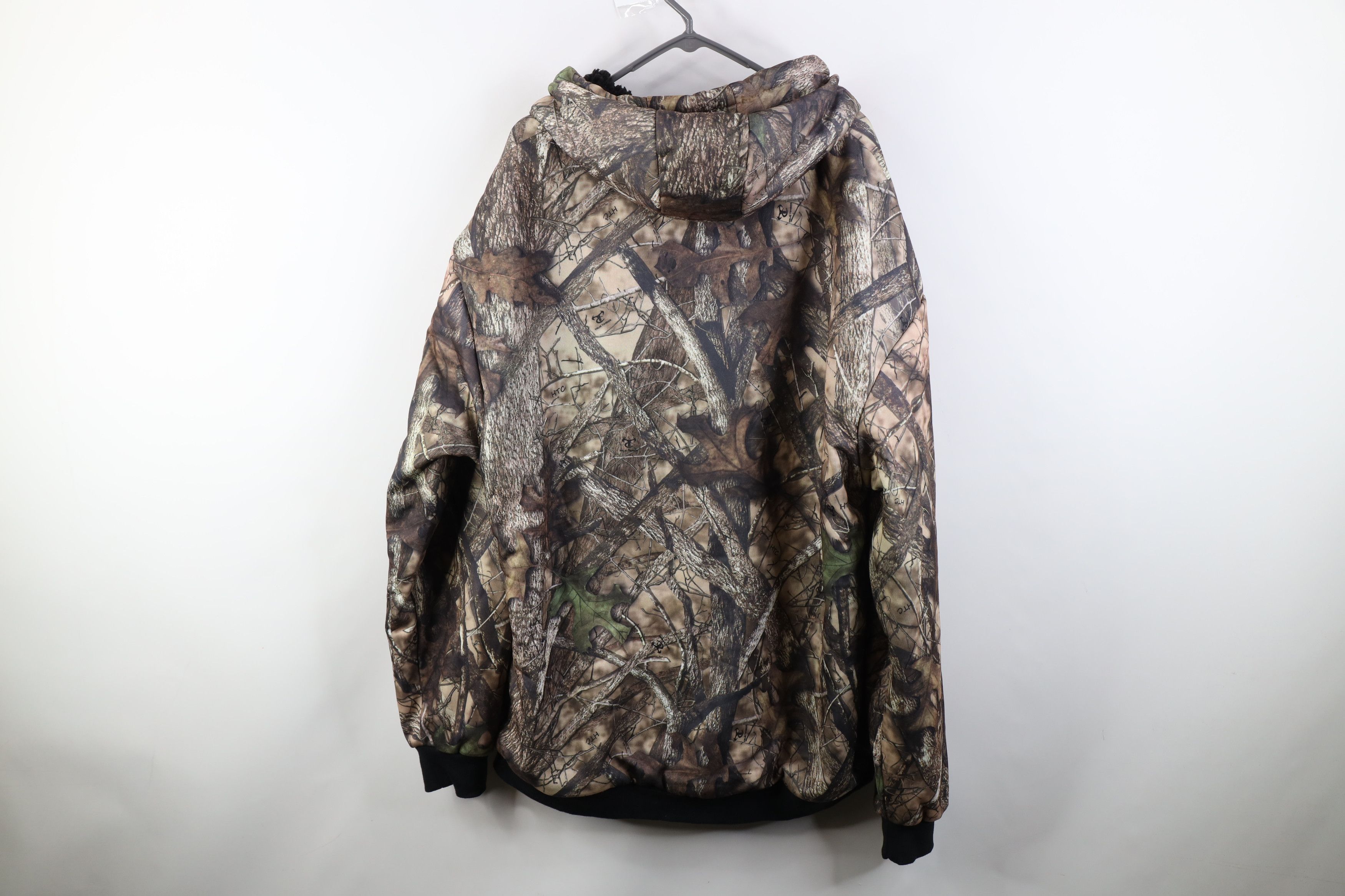 Vintage Vintage Y2K Streetwear Pile Fleece Lined Camouflage Hoodie Size US XXL / EU 58 / 5 - 11 Thumbnail