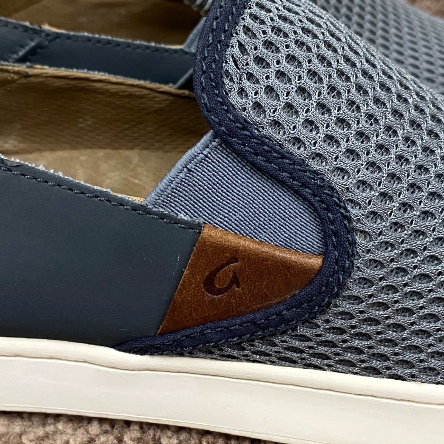 Olukai OLUKAI Pehuea Slip On Sneaker Womens 10 EU 40 Pavement Gray Loafer Casual Slip-On Walking 20271-166C Size US 10 / IT 40 - 3 Thumbnail