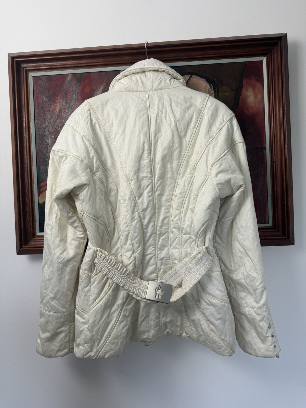 Moncler Vintage Y2K MONCLER Puffer Down Jacket Designer Luxury Cream Size M / US 6-8 / IT 42-44 - 3 Thumbnail