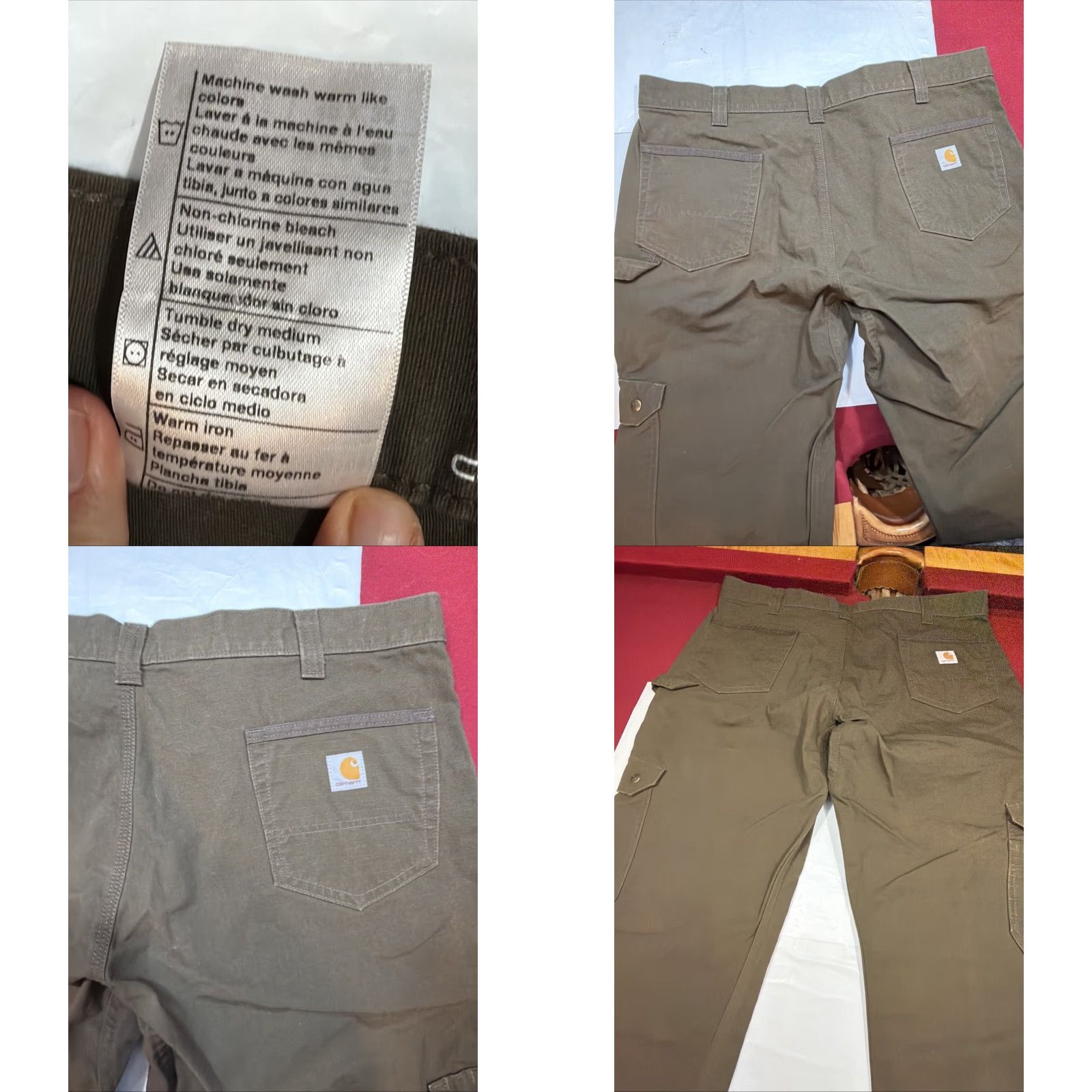 Carhartt Carhartt Pants Mens 40x30 Cotton Canvas Relaxed Fit Cargo Ripstop Workwear Green Size US 40 / EU 56 - 10 Thumbnail