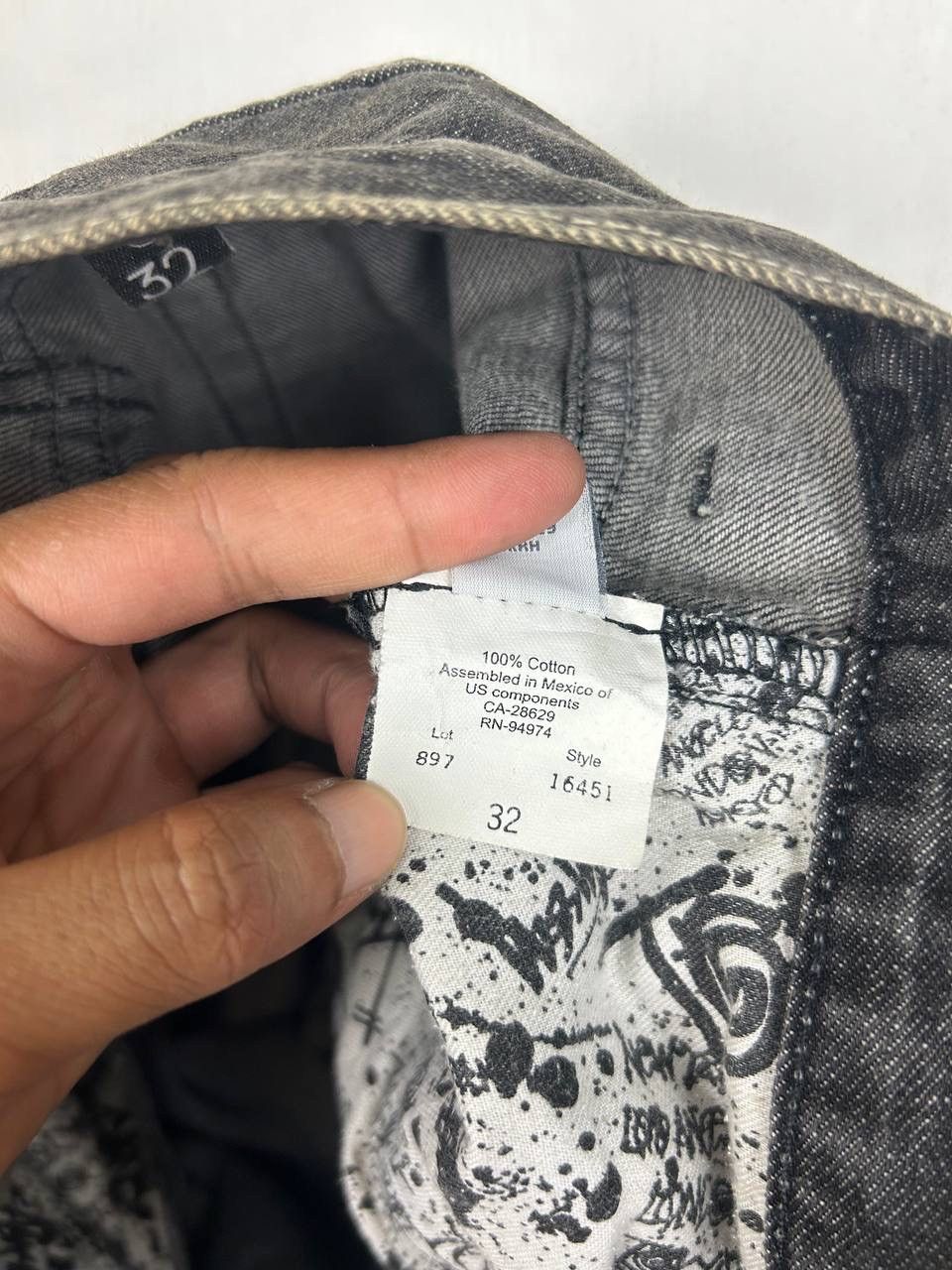 Stussy × Vintage Vintage Y2K Stussy Black Straight Cut Loose Jeans Size US 33 - 10 Thumbnail