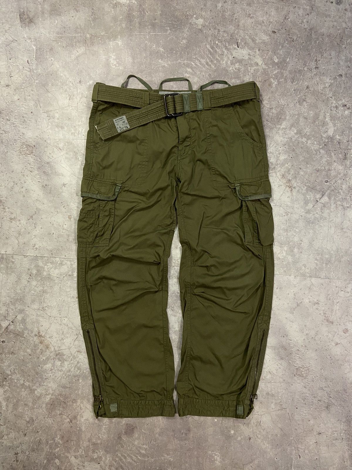 Abercrombie & Fitch VINTAGE Abercrombie BAGGY PARACHUTE CARGO PANTS XL