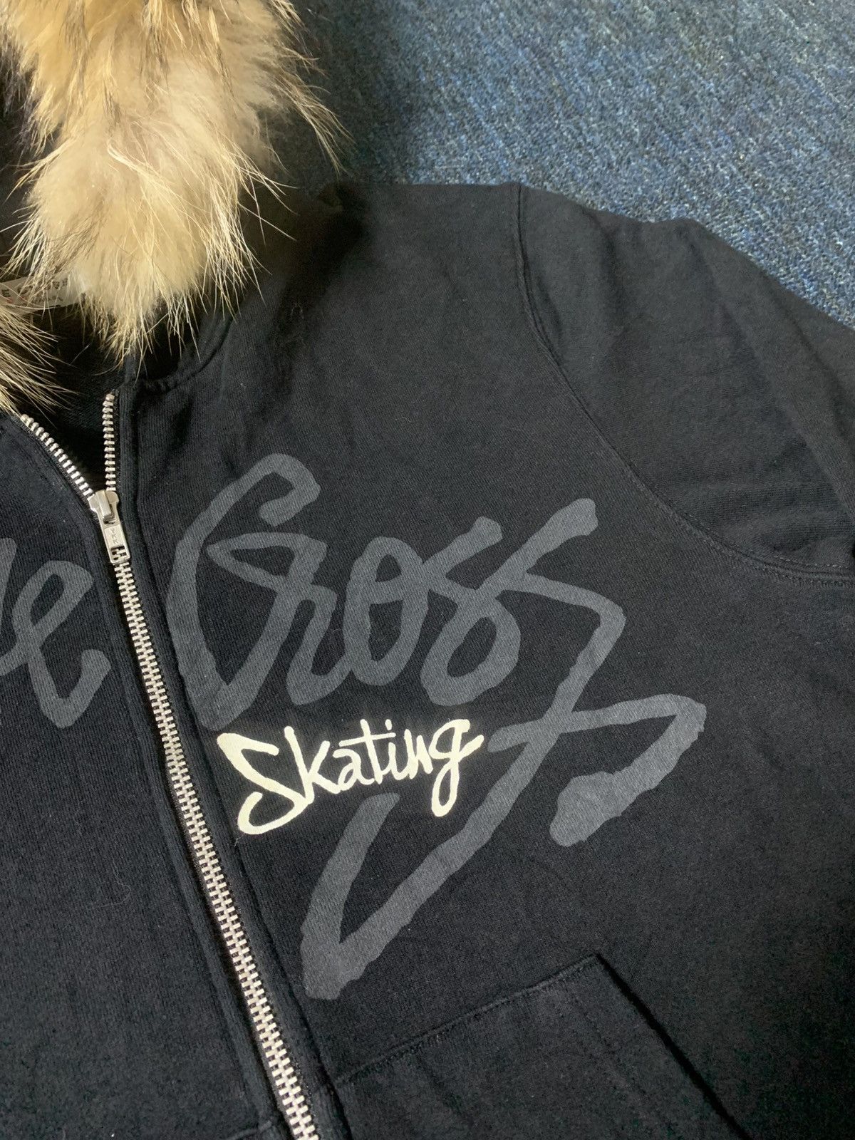 Japanese Brand Japanese Fur Bluecross Skating ziphoodie Size US M / EU 48-50 / 2 - 11 Thumbnail