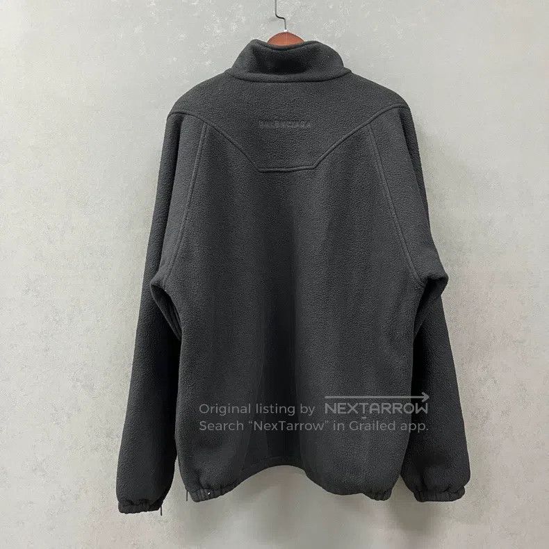 Balenciaga Balenciaga Black Half Zip Fleece Jacket Size US S / EU 44-46 / 1 - 2 Thumbnail