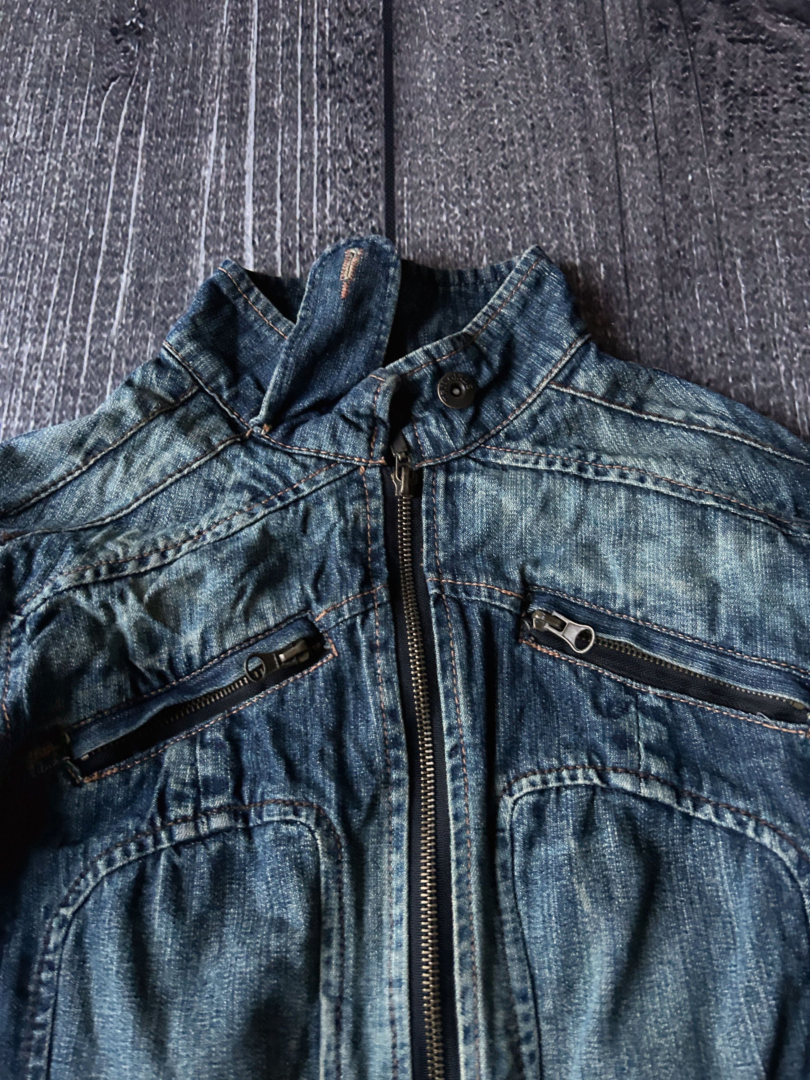 Other VTG Avant Garde Rick Owens Style Washed Jeans Jacket 90s Size US S / EU 44-46 / 1 - 5 Thumbnail
