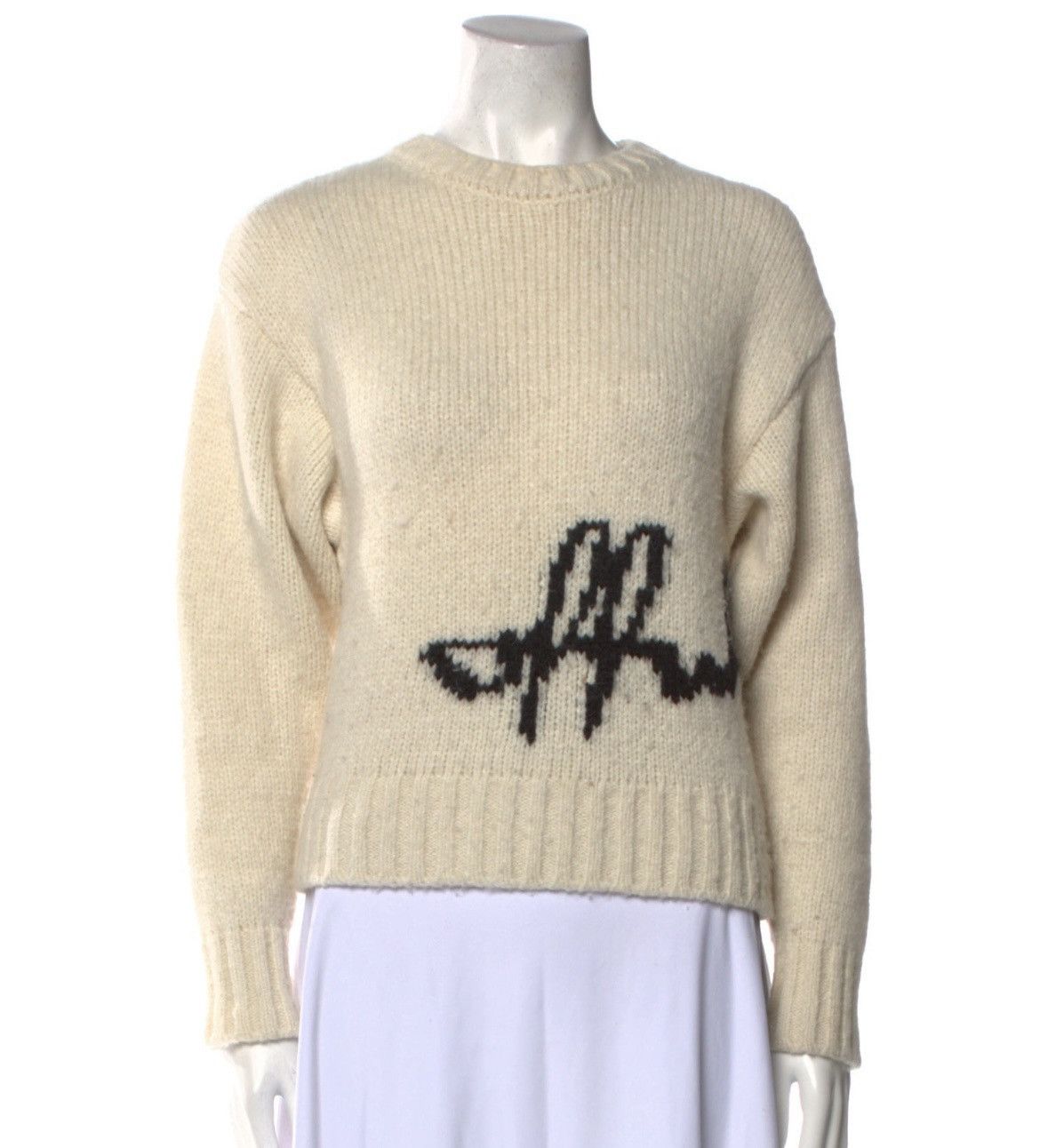 Off-White Off White Knit Sweater Size S / US 4 / IT 40 - 1 Thumbnail