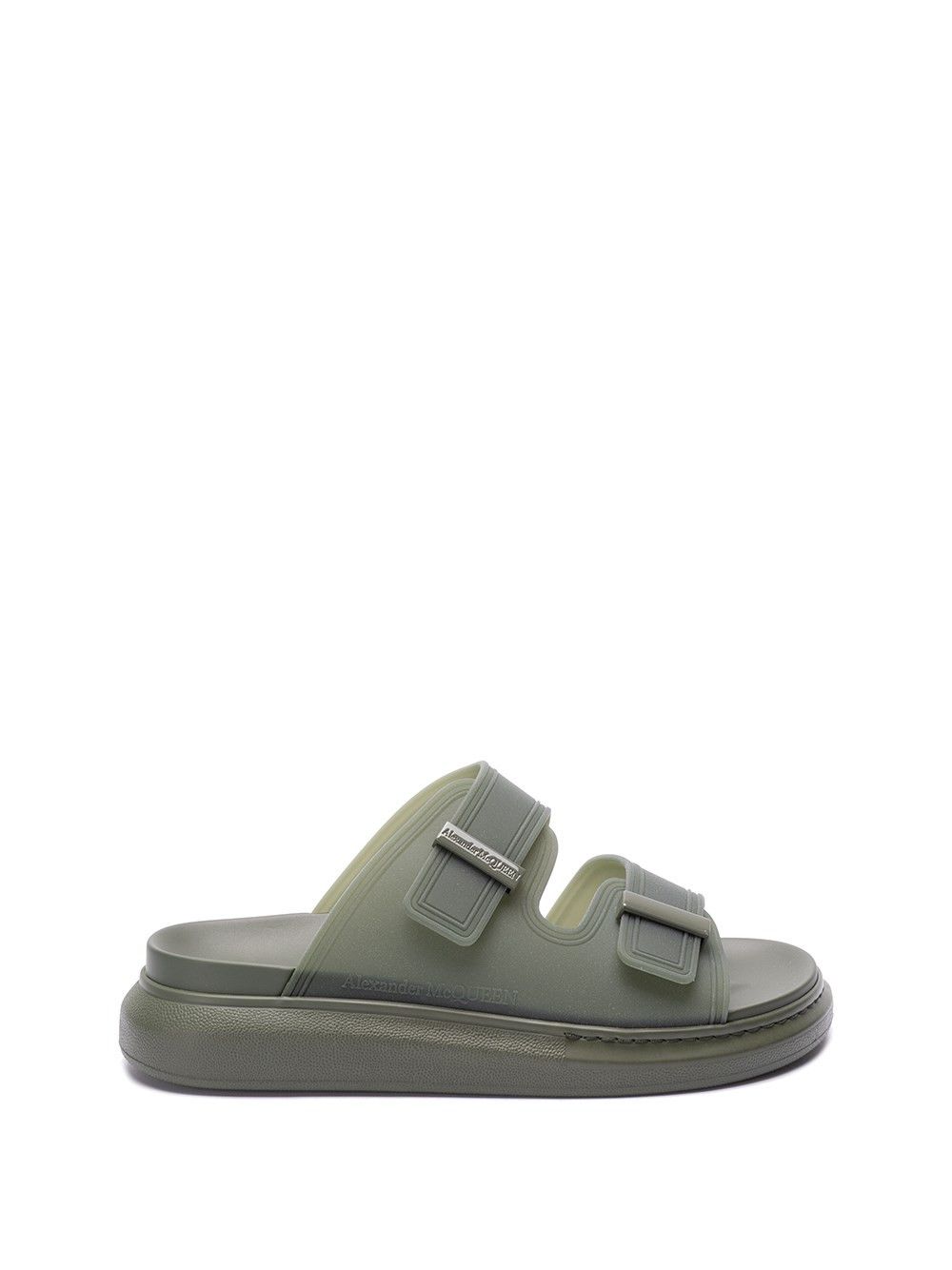 image of Alexander Mcqueen `hybrid` Slide Sandals Size Eu 40 For Men in Khaki