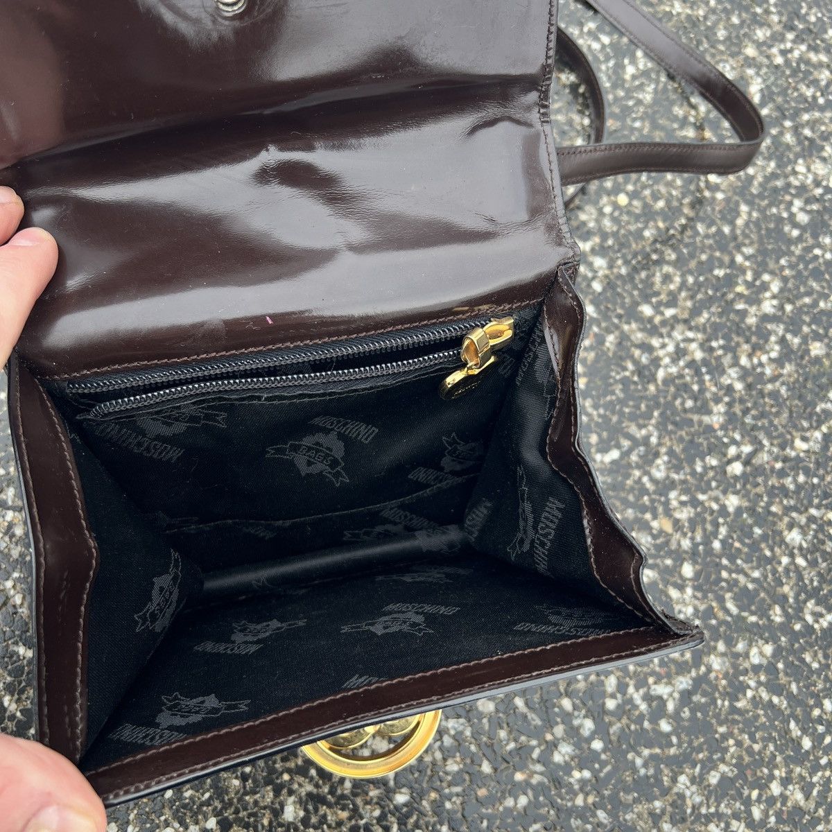 Love Moschino × Moschino Moschino Leather Shoulder Bag Size ONE SIZE - 11 Thumbnail