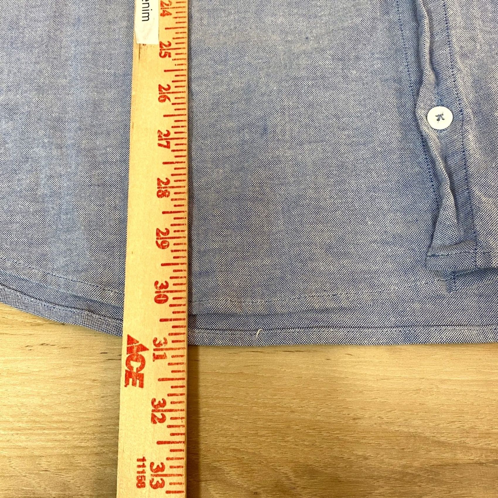 Lululemon Lululemon Shirt Mens Large Button Up Blue Chambray Chest Pocket Casual Size US L / EU 52-54 / 3 - 6 Thumbnail
