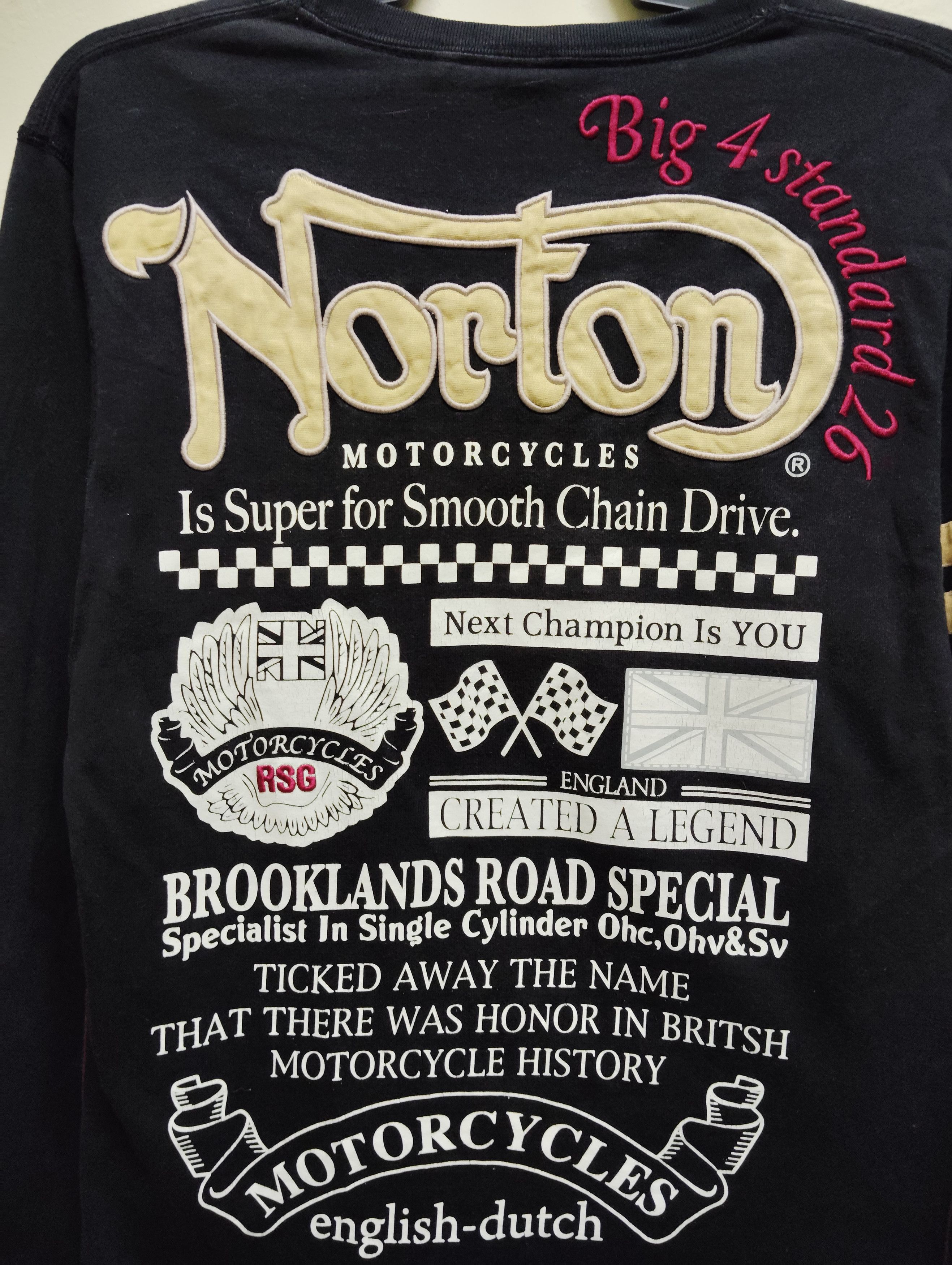 Norton NORTON long sleeve t-shirt Embroidered Size US S / EU 44-46 / 1 - 3 Thumbnail