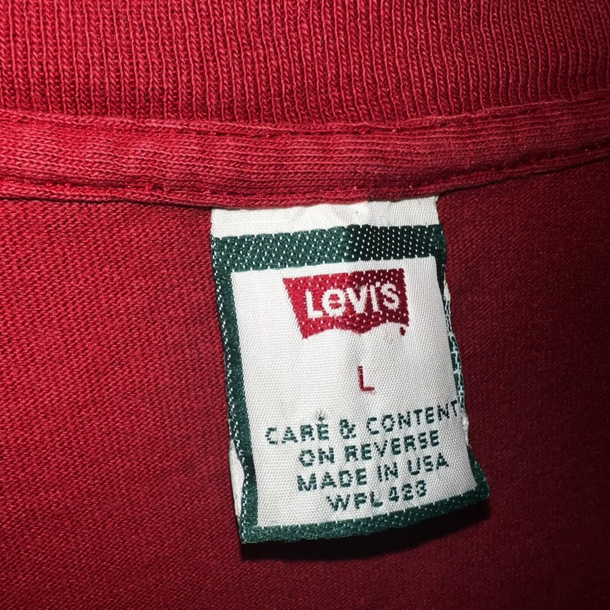 Levi's Vintage Clothing VINTAGE 90s LEVI’S 501 SINGLE STITCH USA MADE TEE SHIRT Size US L / EU 52-54 / 3 - 6 Thumbnail