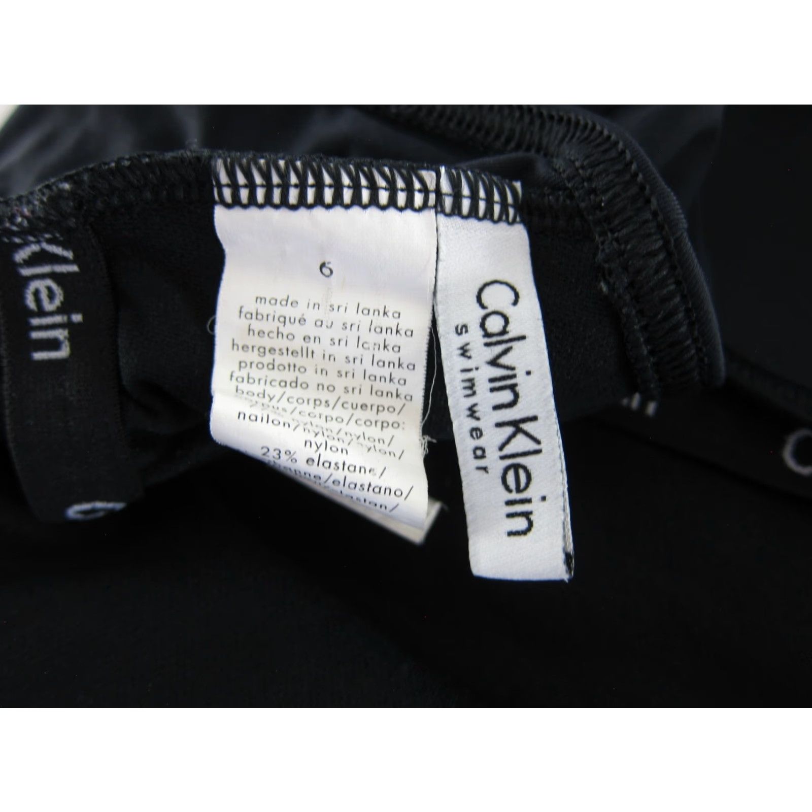 Calvin Klein Calvin Klein One Piece Swimsuit Women Slimming Classic Black Modest 6 Size ONE SIZE - 3 Thumbnail