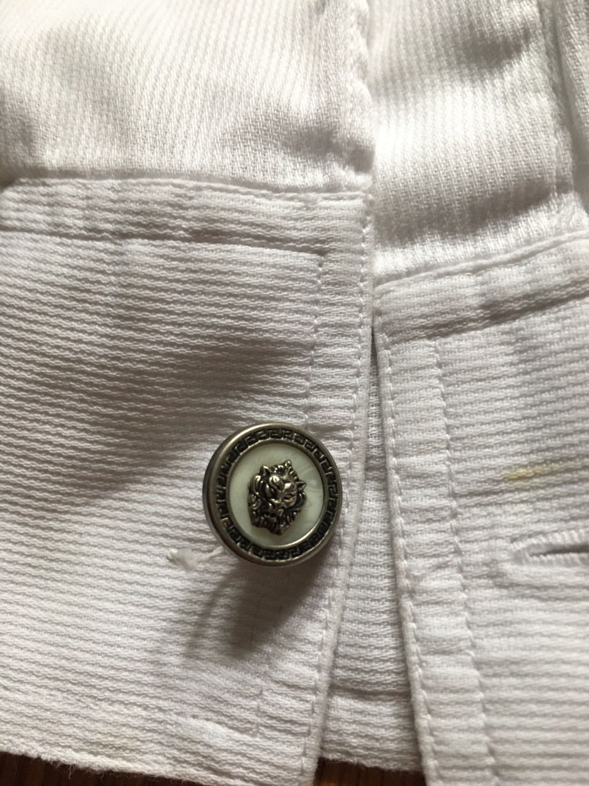 Versace VERSUS Gianni Versace White Italy Luxury Shirt Size 36/50 Size US L / EU 52-54 / 3 - 7 Thumbnail