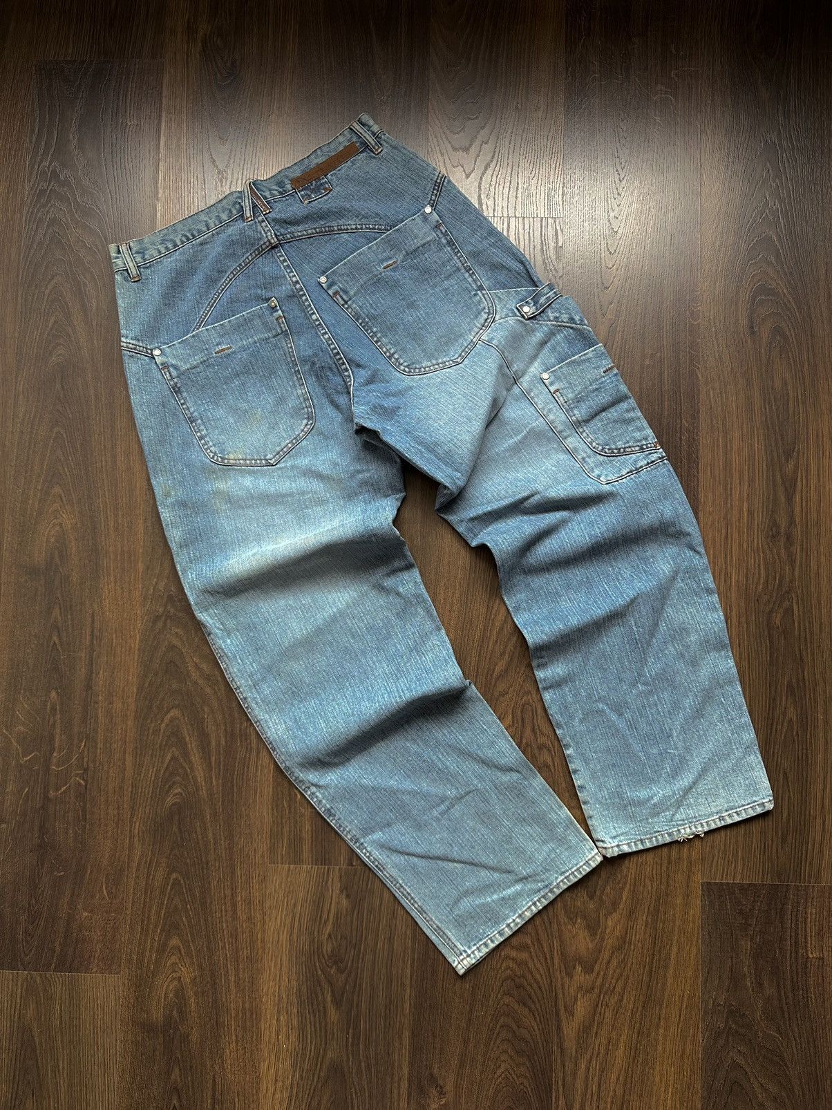 image of Vintage Baggy Denim Pants Pelle Pelle 34 Jnco Ecko Japan in Blue, Men's