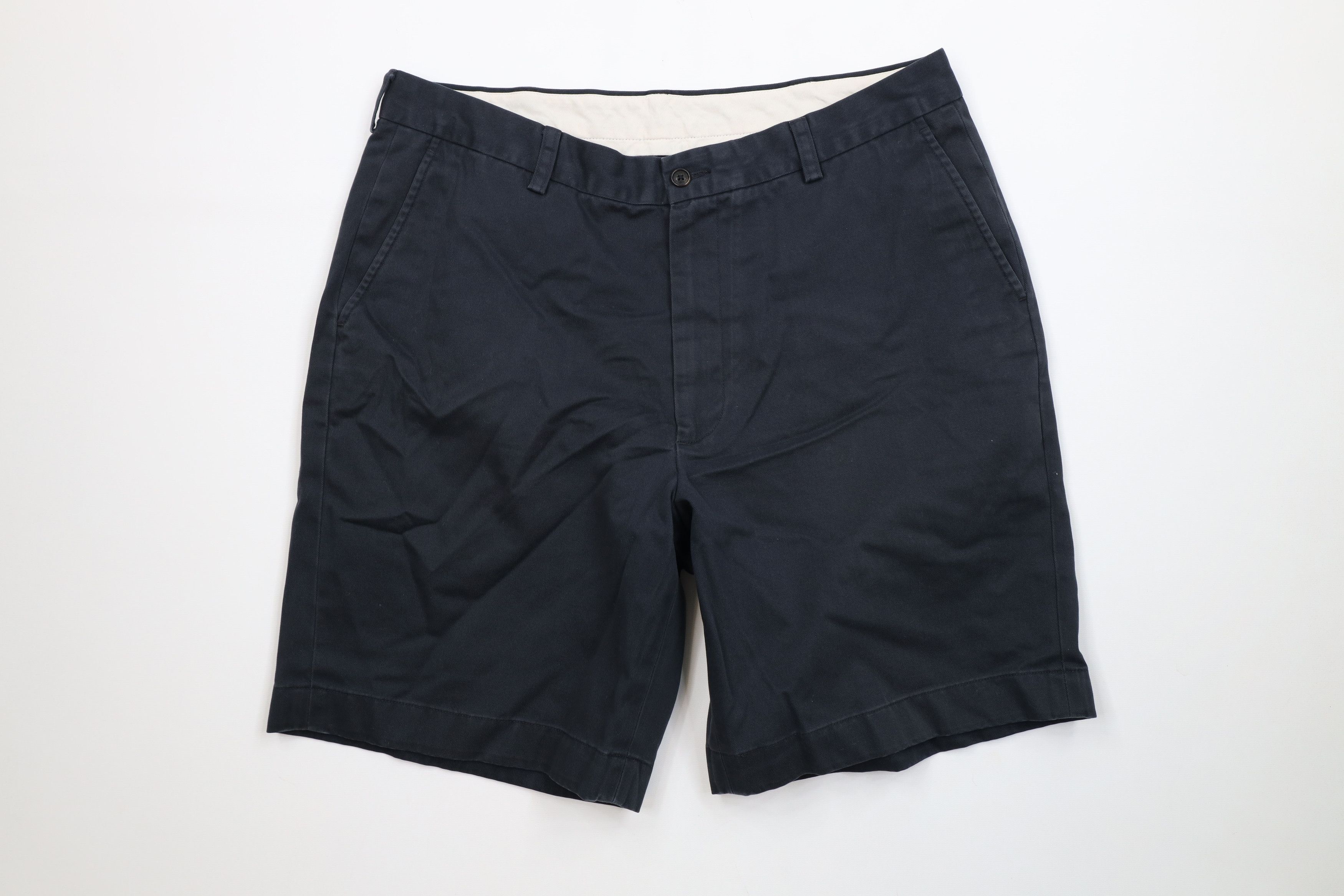 Brooks Brothers Vintage 90s Brooks Brothers Heavy Cotton Chino Shorts Black Size US 34 / EU 50 - 1 Thumbnail