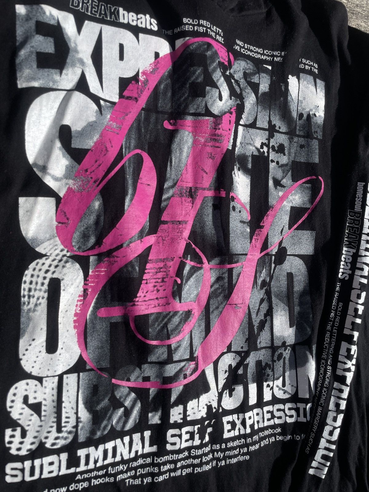 If Six Was Nine 2000s Japanese archive Vkei Layered Poem Lightwight Hoodie Size US M / EU 48-50 / 2 - 7 Thumbnail