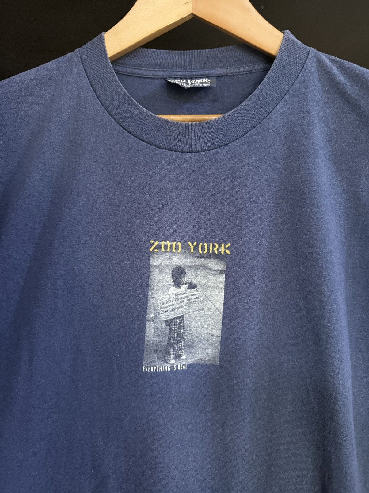 Girl Skateboards × Vintage × Zoo York Vintage 90s Zoo York Everything Is Real Skategang Faded Tee Size US XL / EU 56 / 4 - 2 Thumbnail