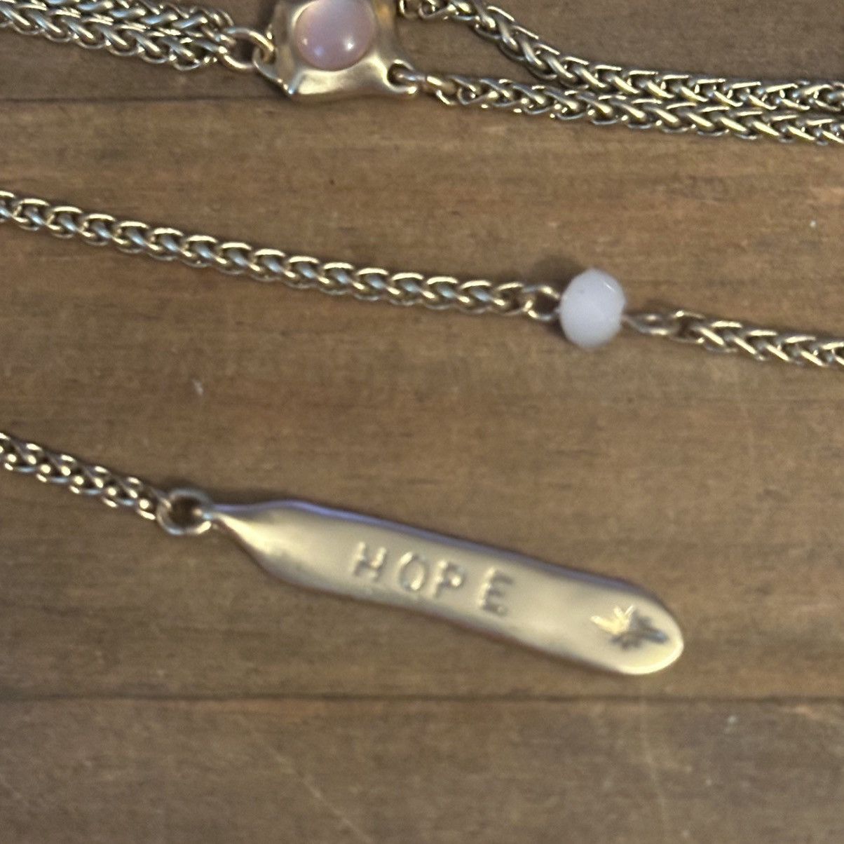 Chicos Chico’s gold tone hope and strength lariat necklace Size ONE SIZE - 6 Thumbnail