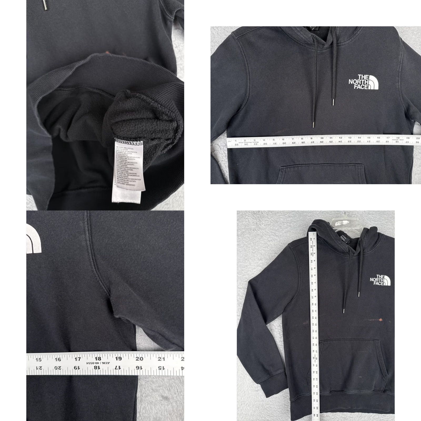 The North Face The North Face Hoodie Mens Small Black Colorado Flag Graphic Print Fleece Jacket Sweatshirt Size US S / EU 44-46 / 1 - 8 Thumbnail