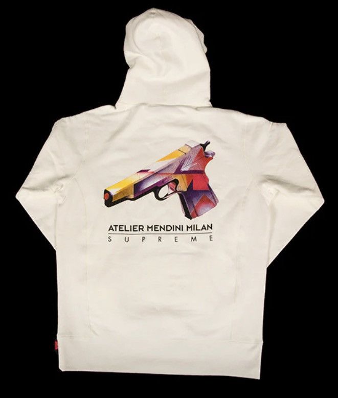 SUPREME MENDINI GUN HOODED SWEATSHIRT 