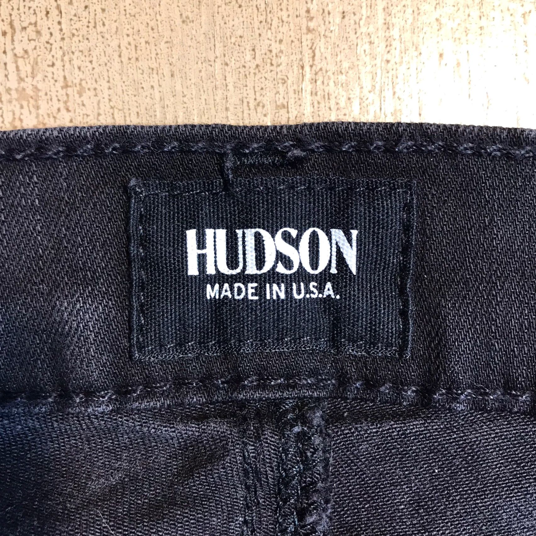 Hudson HUDSON Luna Jeans Womens 27 X 27 Inseam Black Super Skinny Crop Chain Sides Size 27" / US 4 / IT 40 - 5 Thumbnail