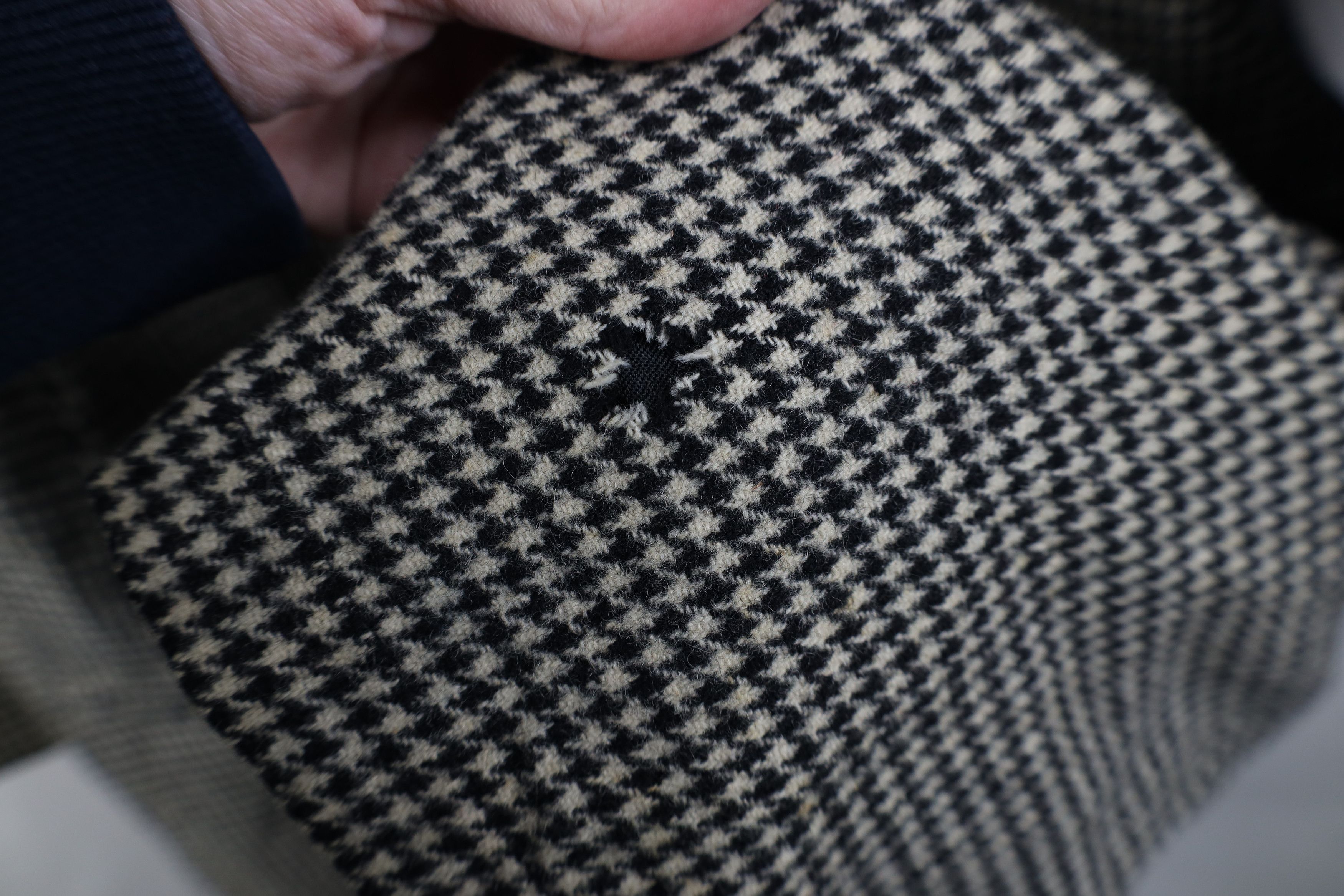 Vintage Vintage 50s Streetwear Houndstooth Double Breasted Jacket Size US XL / EU 56 / 4 - 6 Thumbnail