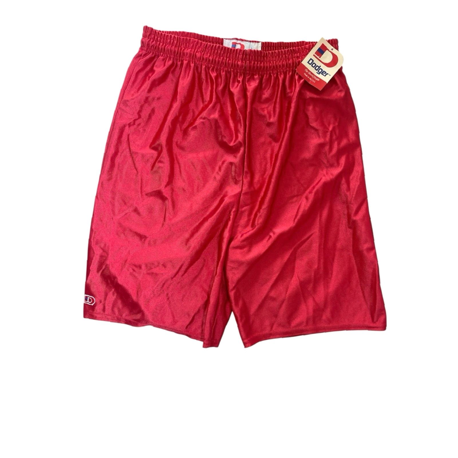 Vintage VINTAGE Dodger Dazzle Basketball Shorts Mens L Red 90s Made in USA NWT NOS Athletic Non-Nonsense? Size US 33 - 2 Thumbnail