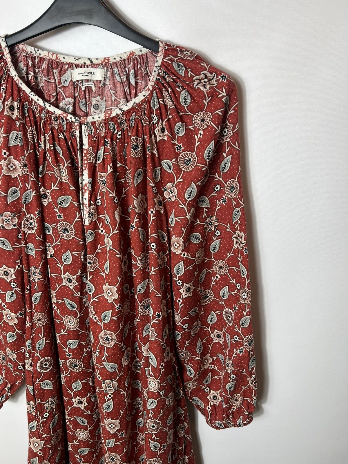 Isabel Marant Etoile Isabel Marant Etoile Tockya Floral Print Linen Tunic Dress Size M / US 6-8 / IT 42-44 - 2 Thumbnail