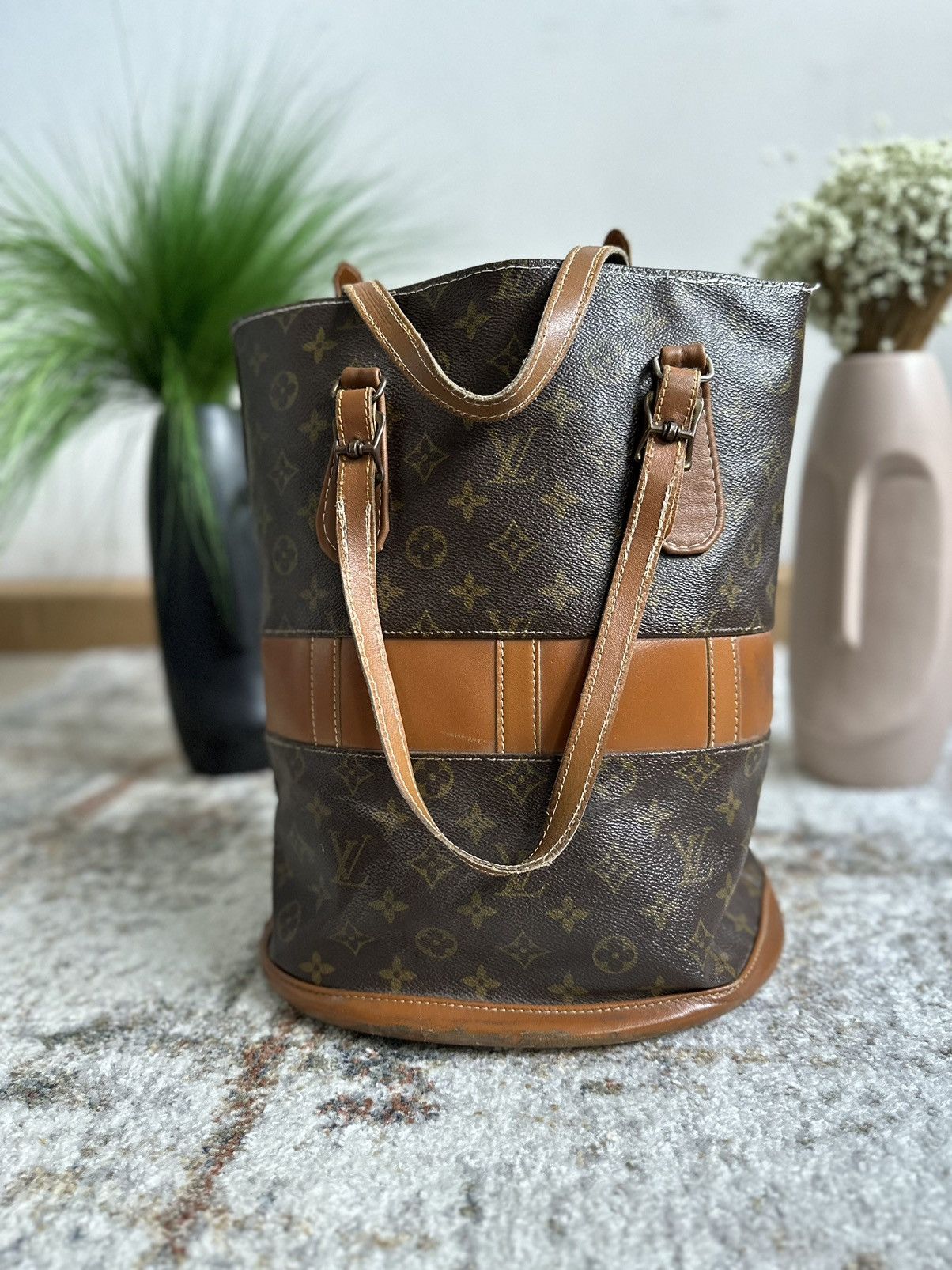 Louis vuitton bucket bag vintage clearance