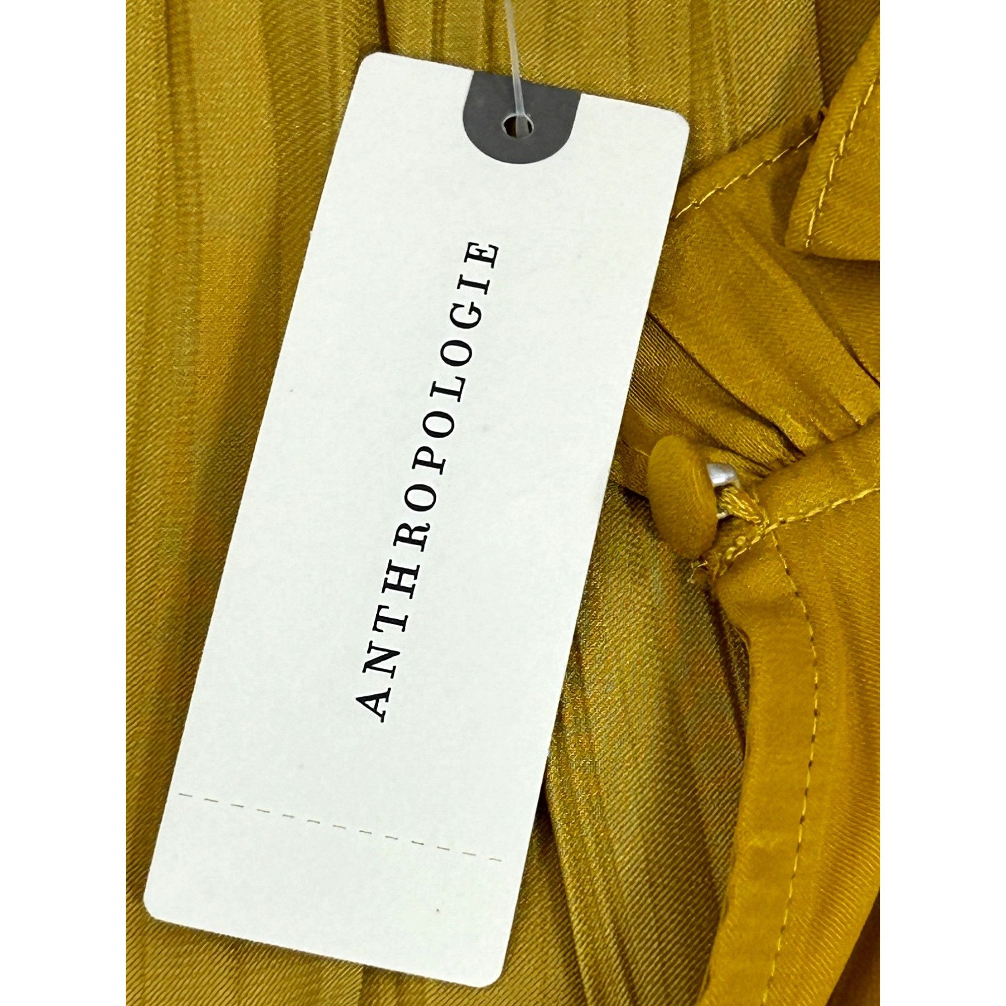 Anthropologie Anthropologie Top M Honey Yellow Tiered Sleeveless Ruffles B Size M / US 6-8 / IT 42-44 - 6 Thumbnail