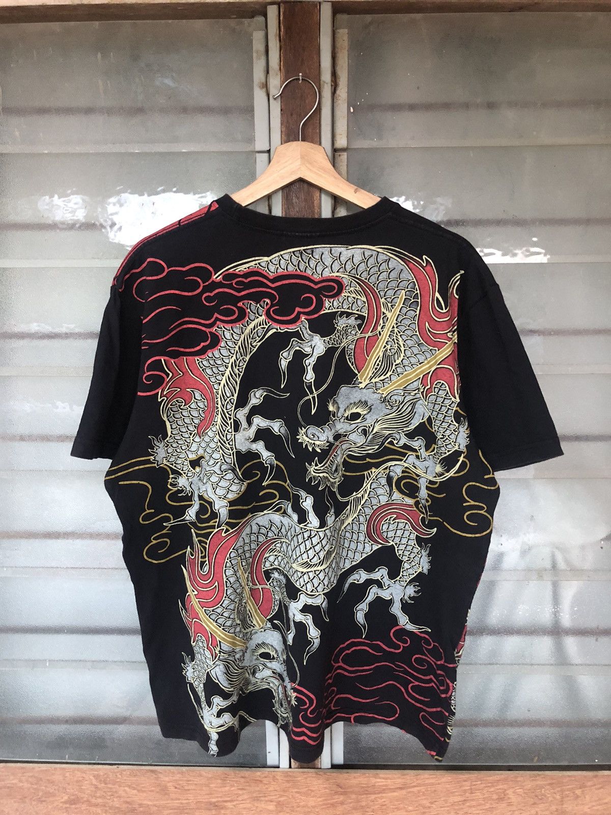 Bullet Noise Vintage Sukajan Double Dragon Space Opera Rare Shirt Tee Size US L / EU 52-54 / 3 - 9 Thumbnail