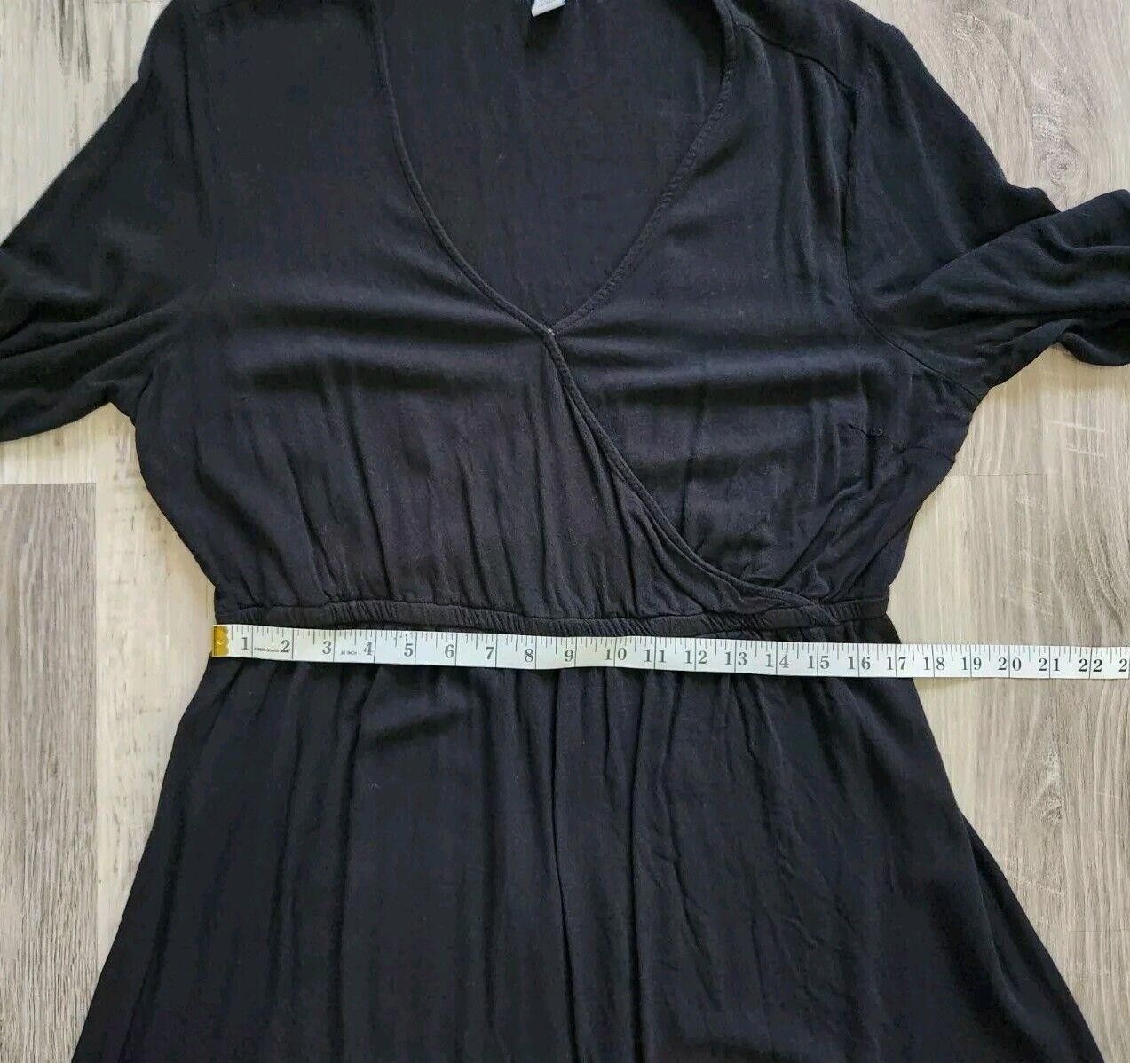 Old Navy Old Navy Dress Extra Large Black V Neck Long Sleeves Light Size XL / US 12-14 / IT 48-50 - 4 Thumbnail