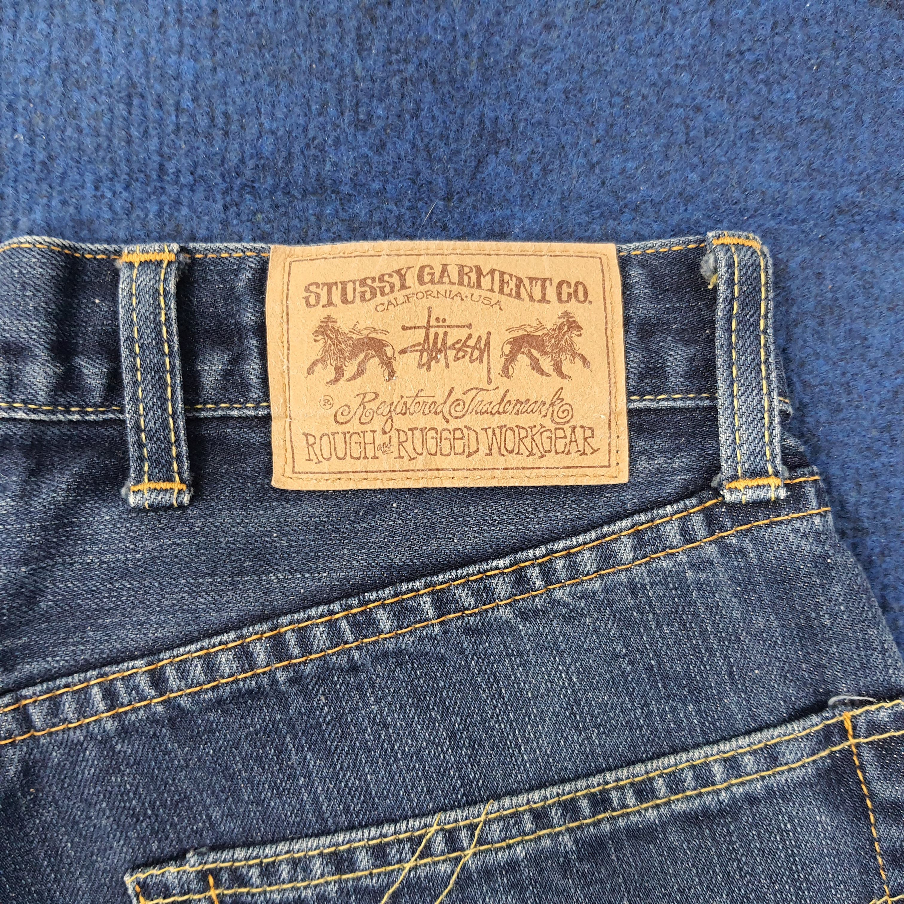 Stussy Vintage Stussy x Futura Rare Custom Logo Jeans C228N33 Size US 27 - 3 Thumbnail