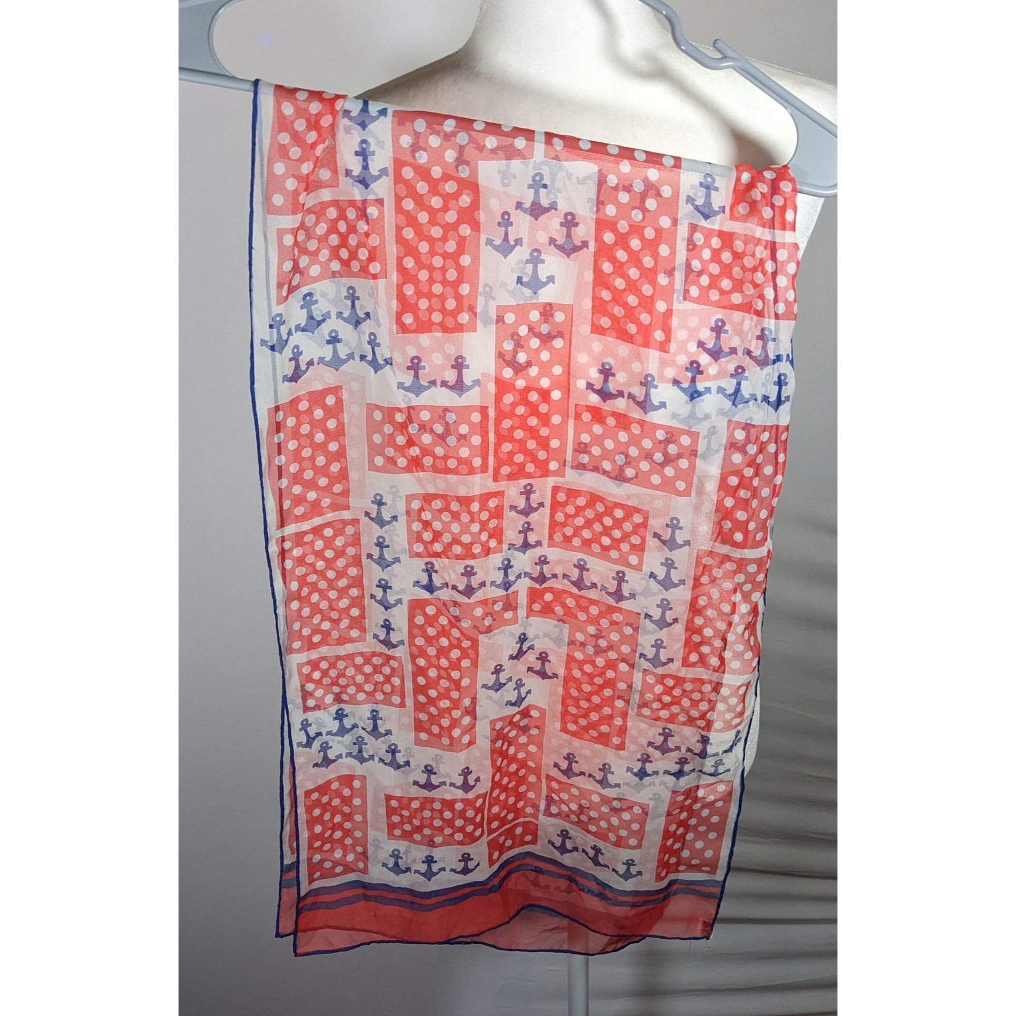 Other Vintage Japanese Nautical Themed Hand Rolled Lightweight Sca Size ONE SIZE - 7 Thumbnail