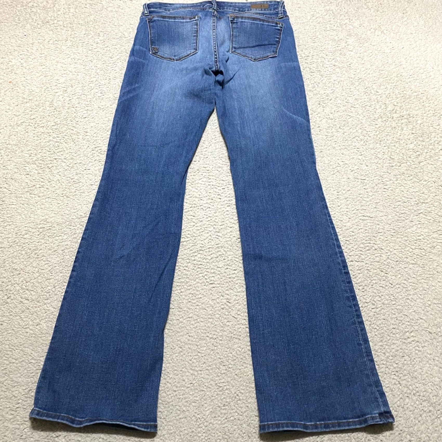 Vintage KUT from the Kloth Jeans Blue Denim Medium Wash Bootcut Mid Rise Women 6 Regular 28x31 Stretch Pockets Cotton Polyester Spandex Size 28" / US 6 / IT 42 - 2 Thumbnail