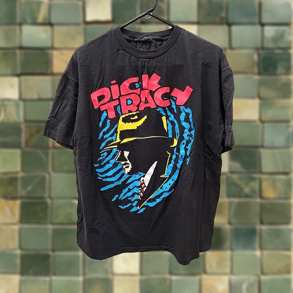 Vintage VINTAGE Dick Tracy Movie Promo BIG FACE Black T Shirt Mens L Size US L / EU 52-54 / 3 - 1 Thumbnail