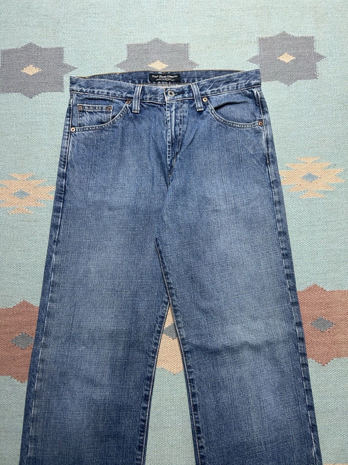 Vintage Vtg Ralph Lauren jeans Hayden relaxed straight blue 32x32 Size US 32 / EU 48 - 3 Thumbnail