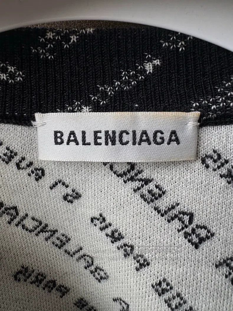 Balenciaga Balenciaga Black Logo Printed Round Neck Knitwear, Size 38 Size XS / US 0-2 / IT 36-38 - 5 Thumbnail