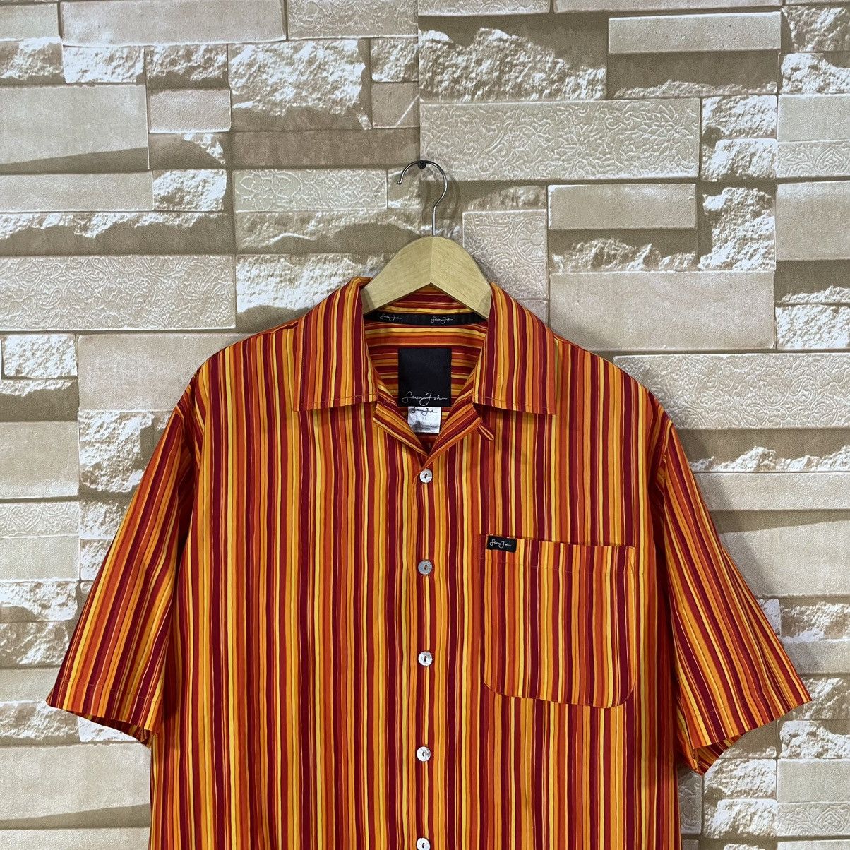 Sean John Sean John striped short-sleeved y2k Size US M / EU 48-50 / 2 - 2 Thumbnail