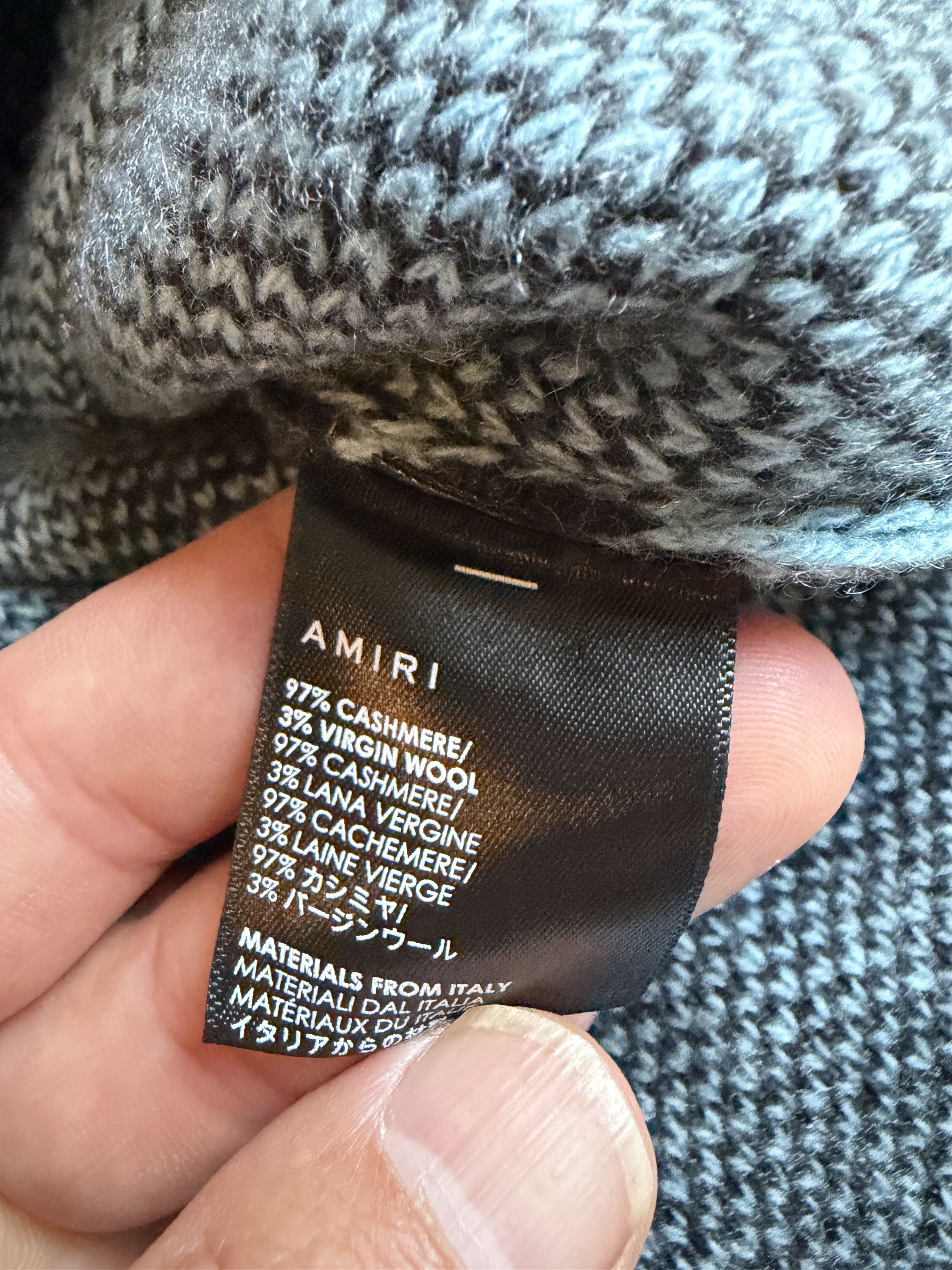 Amiri AMIRI Palm Tree Cashmere Virgin Cardigan XL Size US XL / EU 56 / 4 - 3 Thumbnail