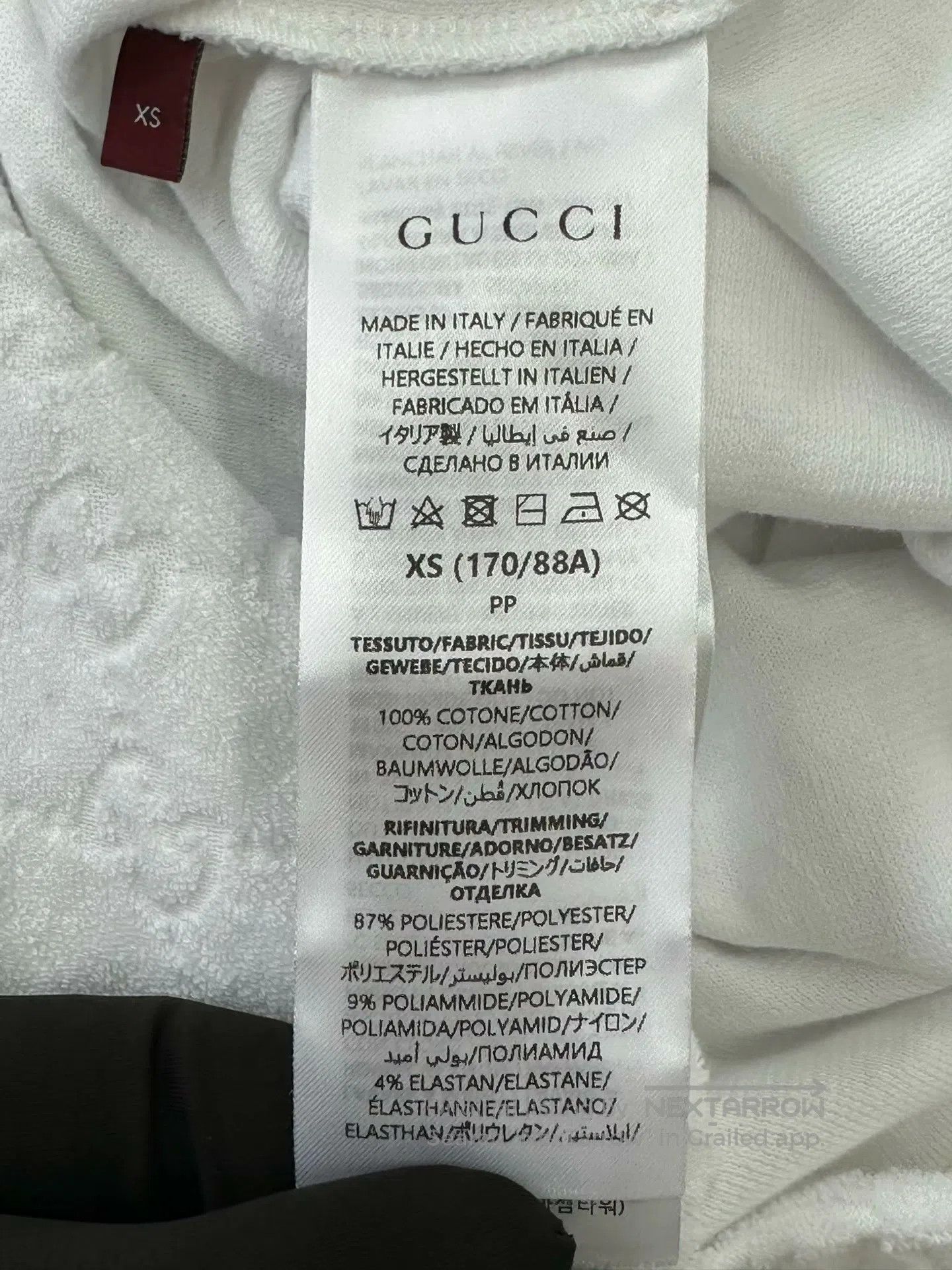 Gucci Guicci White collar old logo print short sleeve Polo shirt Size US XS / EU 42 / 0 - 4 Thumbnail