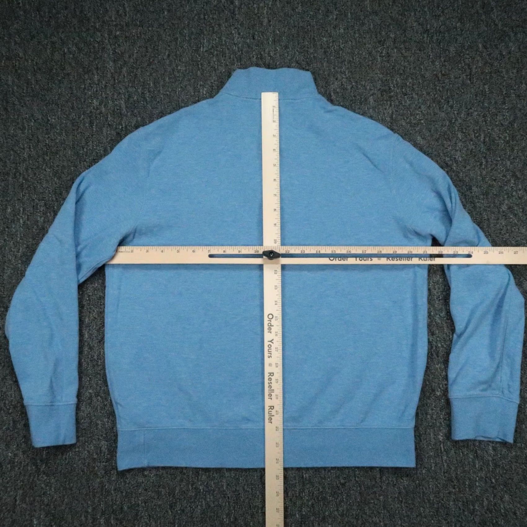 Polo Ralph Lauren Polo Ralph Lauren Mens Medium Blue Quarter Zip Heather Jumper Size US M / EU 48-50 / 2 - 5 Thumbnail