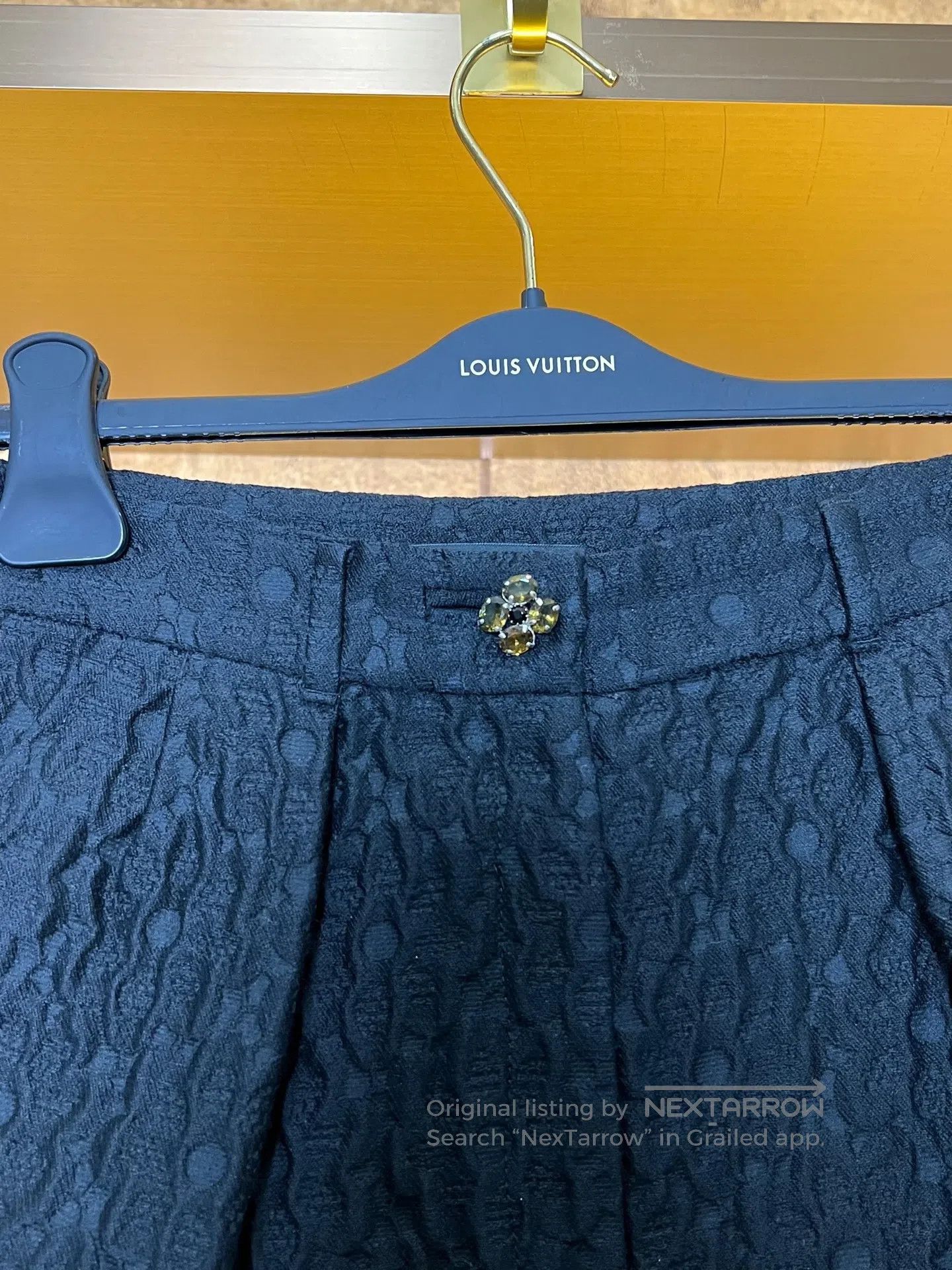 Dolce & Gabbana Dolce Gabbana Embossed shorts with diamond buttons| Size 37" - 3 Thumbnail