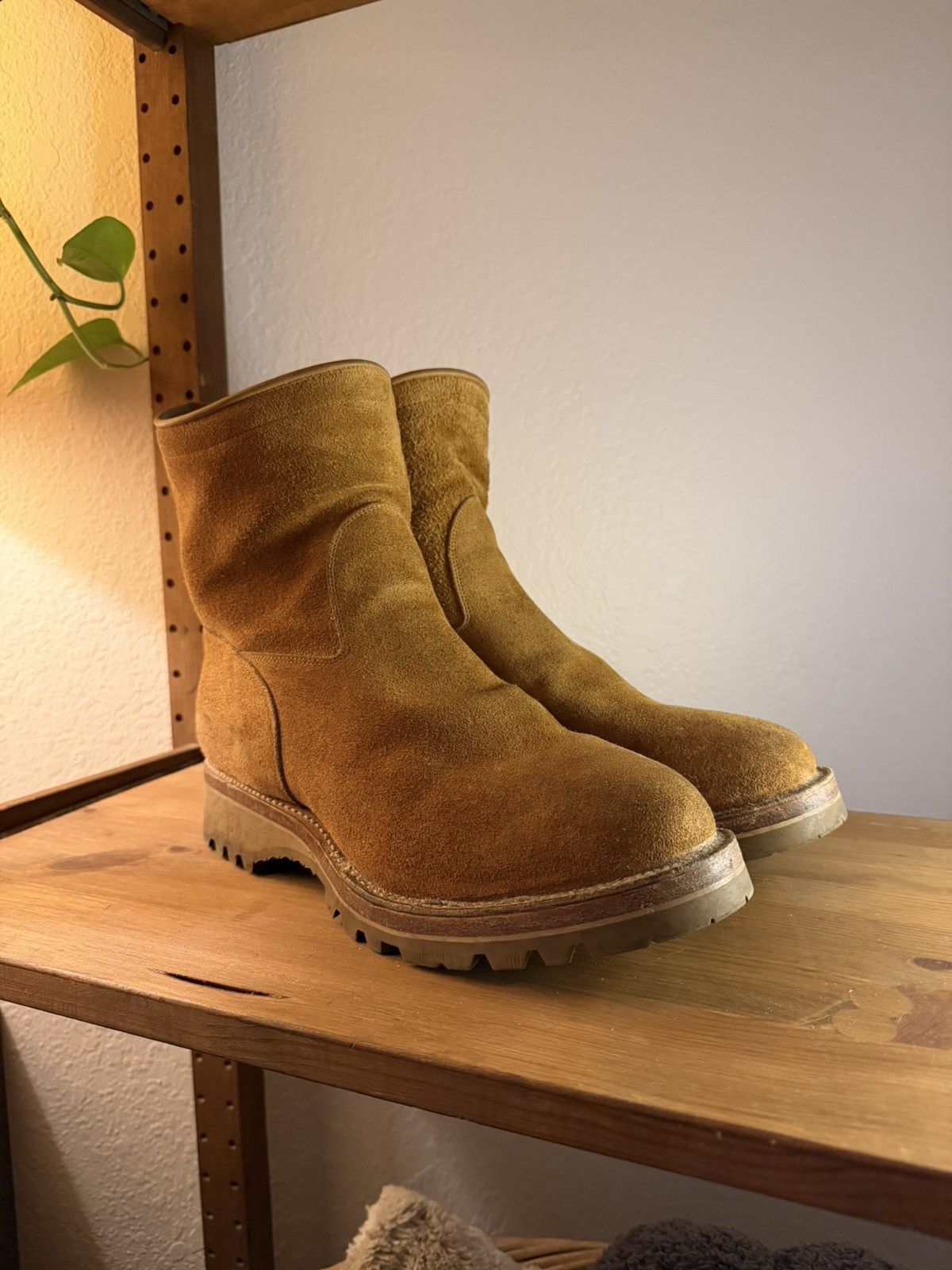 Viberg VIBERG ROPER BOOT WHEAT ROUGHOUT Size US 9 / EU 42 - 1 Thumbnail