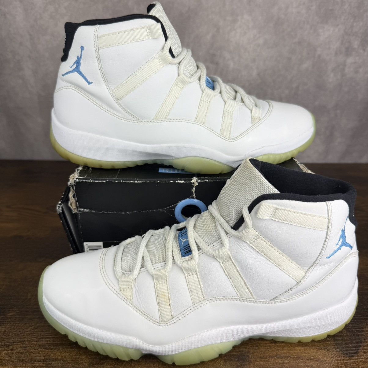 Jordan Brand Air Jordan 11 Retro High Legend Blue 2014 Size 11 378037-117 Size US 11 / EU 44 - 2 Thumbnail