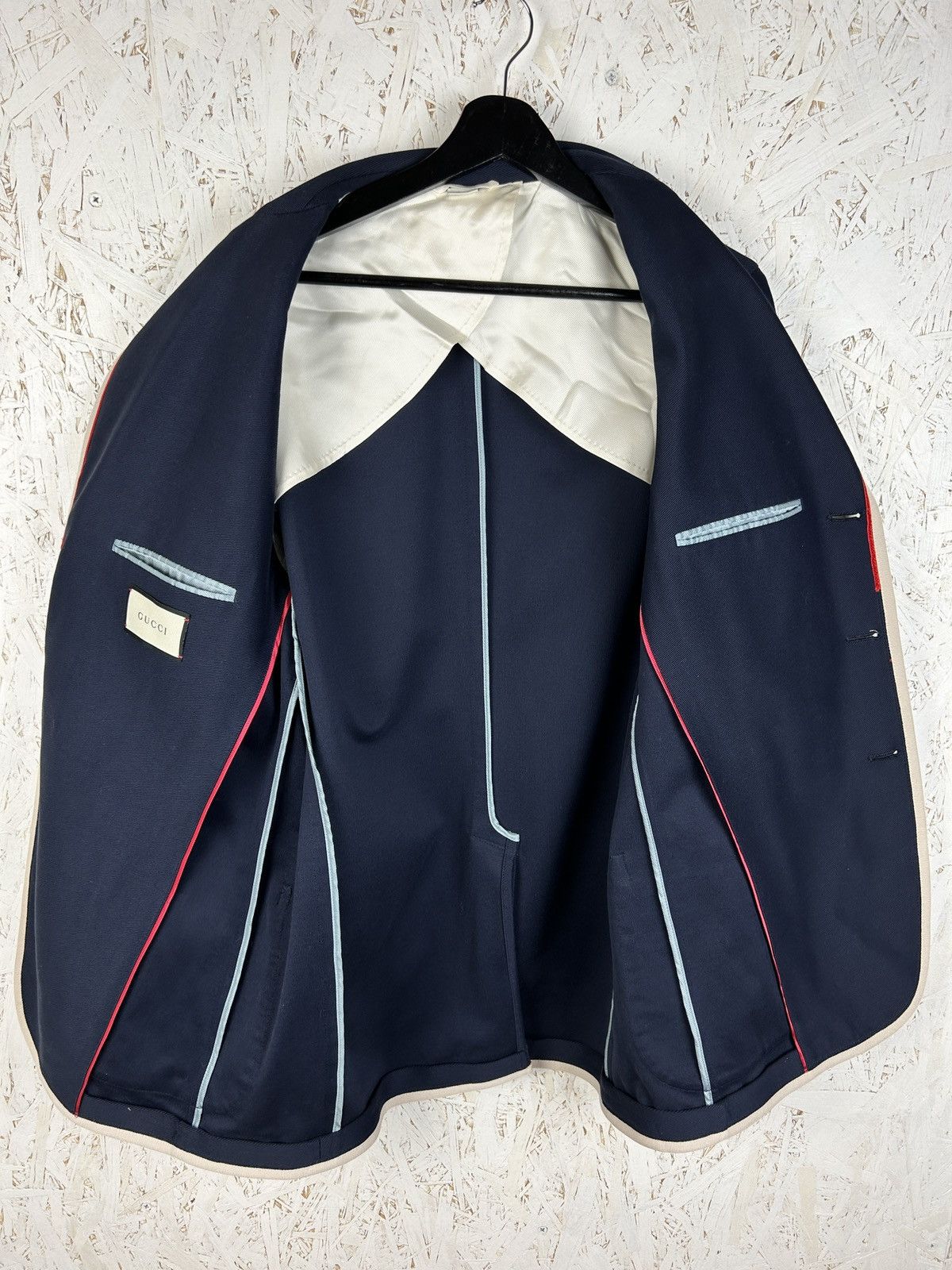 Gucci Gucci Navy Shark And Gucci Logo Pool Patch Blazer Jacket 50 Size US M / EU 48-50 / 2 - 8 Thumbnail